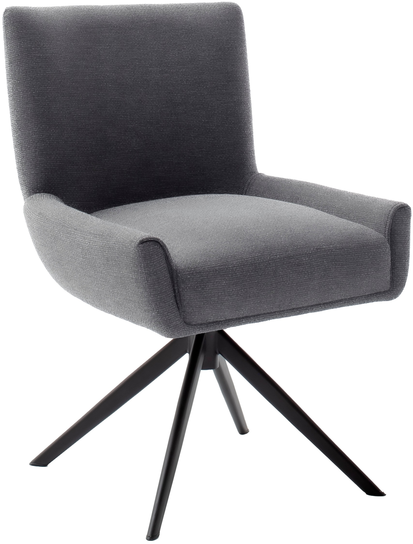 MCA furniture 4-Fußstuhl »WILSON Esszimmerstuhl, Armlehnstuhl, Polsterstuhl, modern«, (Set), 2 St., Flachgewebe, Stuhl, Armlehnenstuhl, drehbar, Taschenfederkern, belastbar 160 kg,XXL