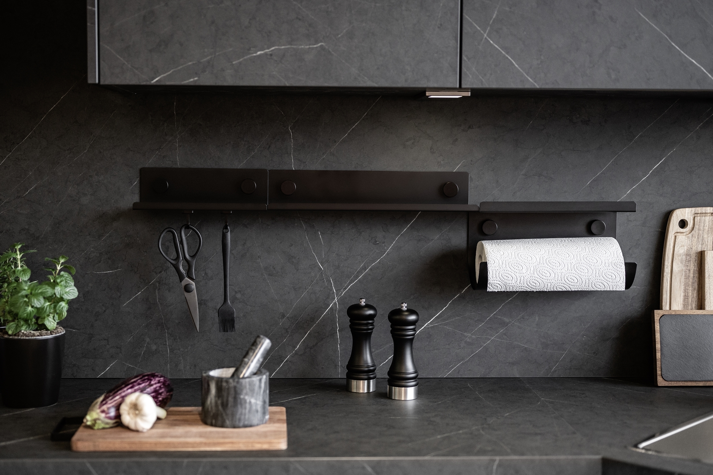 WENKO Küchenregal »Modell Jet M«, Regal für die Wand, Industrial Style, pulverbeschichtetes Metall