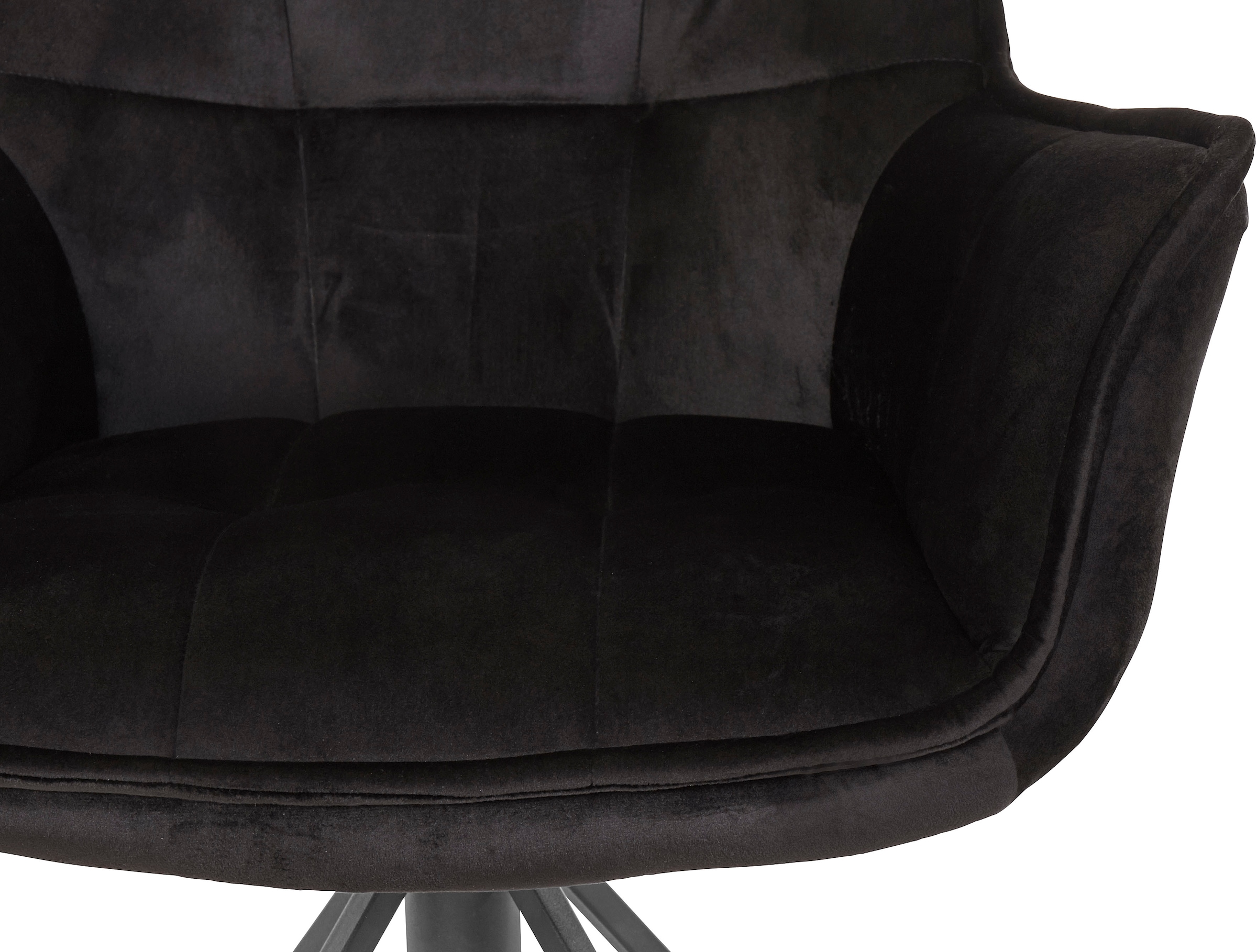 andas Esszimmerstuhl »Kilden«, 2 cm schwarzes Gestell Metall, Shop Sitz Veloursstoff, Veloursstoff, Online Sitzhöhe mit aus St., OTTO in 48