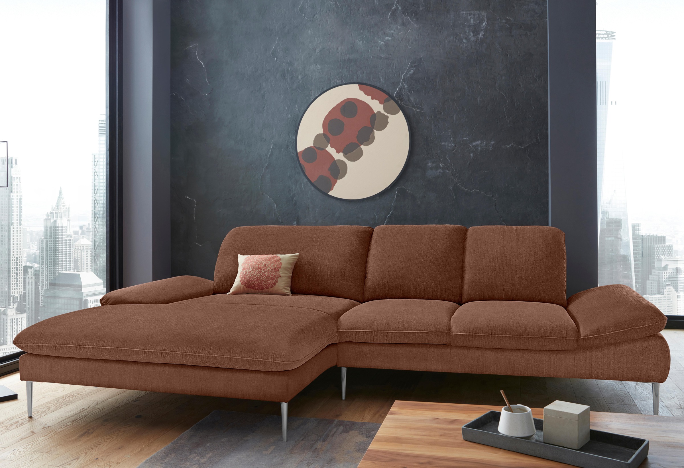 W.SCHILLIG Ecksofa »enjoy&MORE«, mit Sitztiefenverstellung, Füße Chrom glänzend,... kaufen