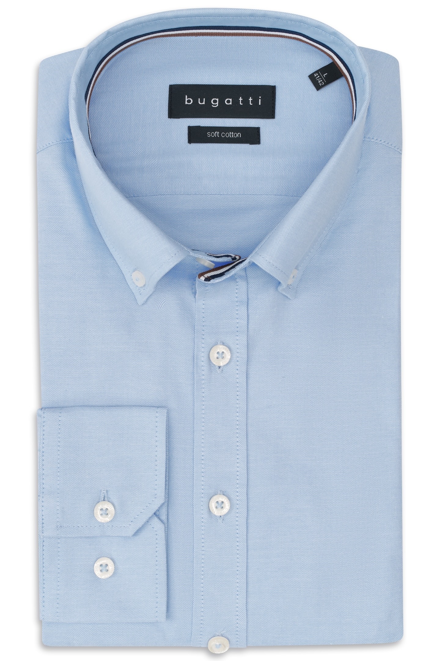 bugatti Langarmhemd, Oxford Modern Fit