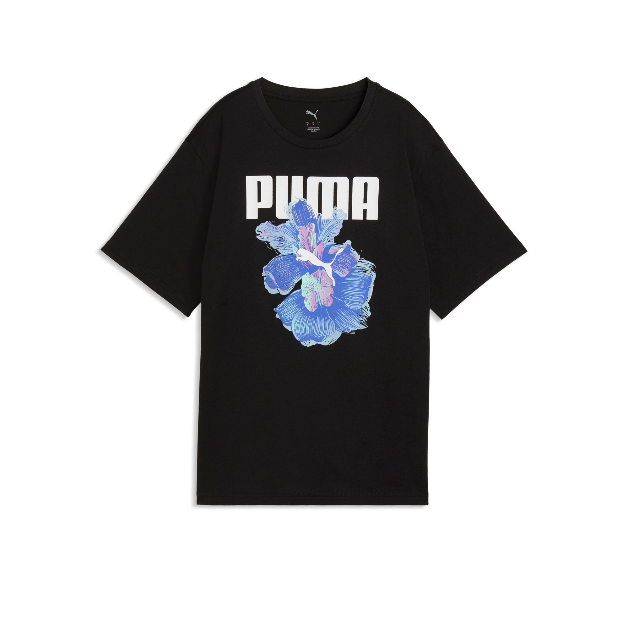 PUMA T-Shirt »GRAPHICS RELAXED FLOWER TEE« lockere Passform, Kurzarm, Rundhalsausschnitt