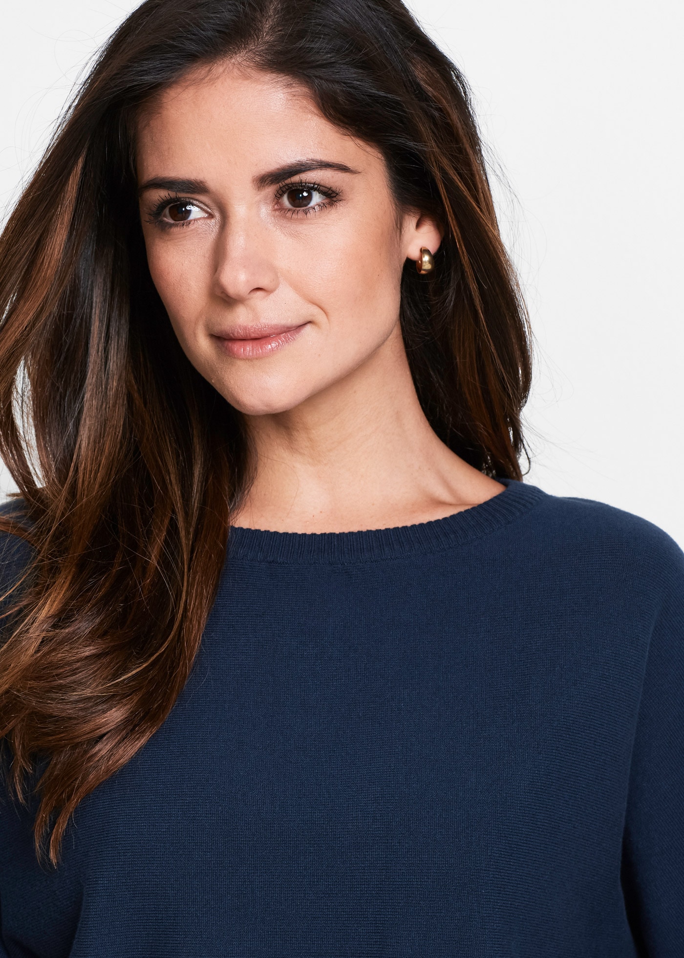 bonprix Strickpullover »Pullover mit Fledermausärmeln« aus Baumwolle und Polyamid, mit Fledermausärmeln, mit Rippbündchen