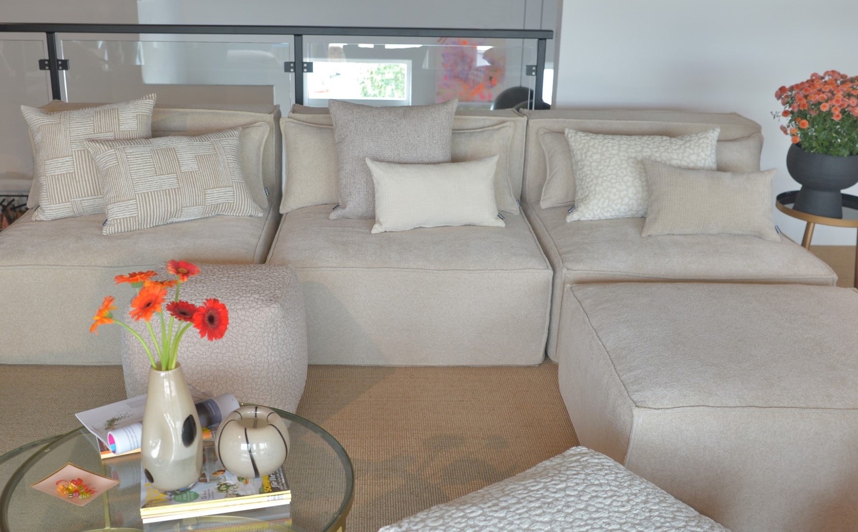 H.O.C.K. Dekokissen »Levin« Sofakissen inkl. Füllung, 50x50cm, Dekokissen, strukturiert