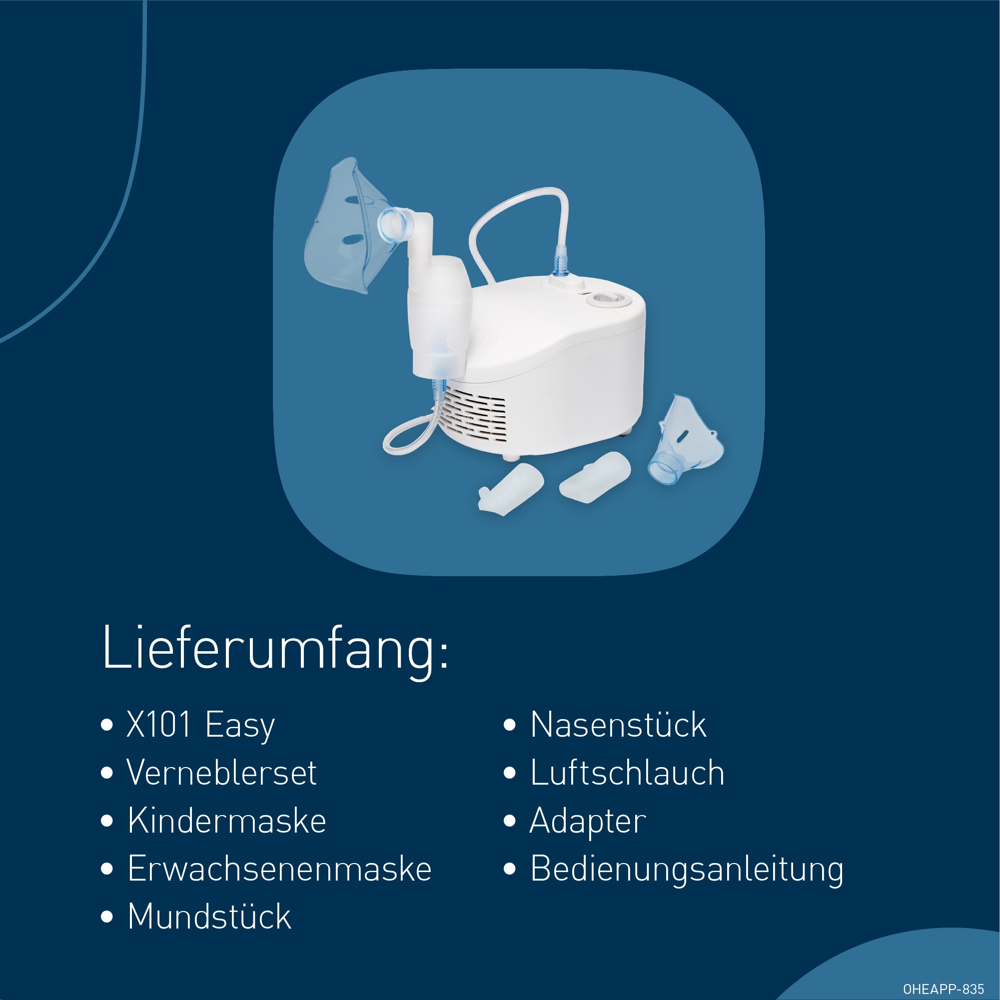 Omron Inhalationsgerät »X101 Easy zur effektiven Behandlung von Atemwegserkrankungen«