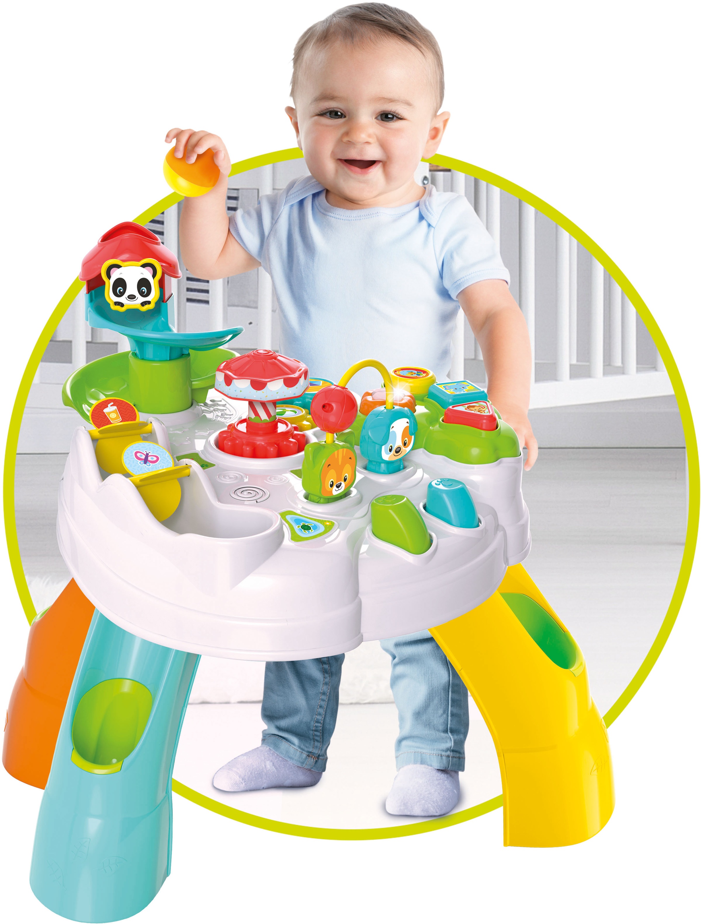 Clementoni® Spieltisch »Baby Clementoni, Park Activity Table«, mit Licht und Sound; Made in Europe