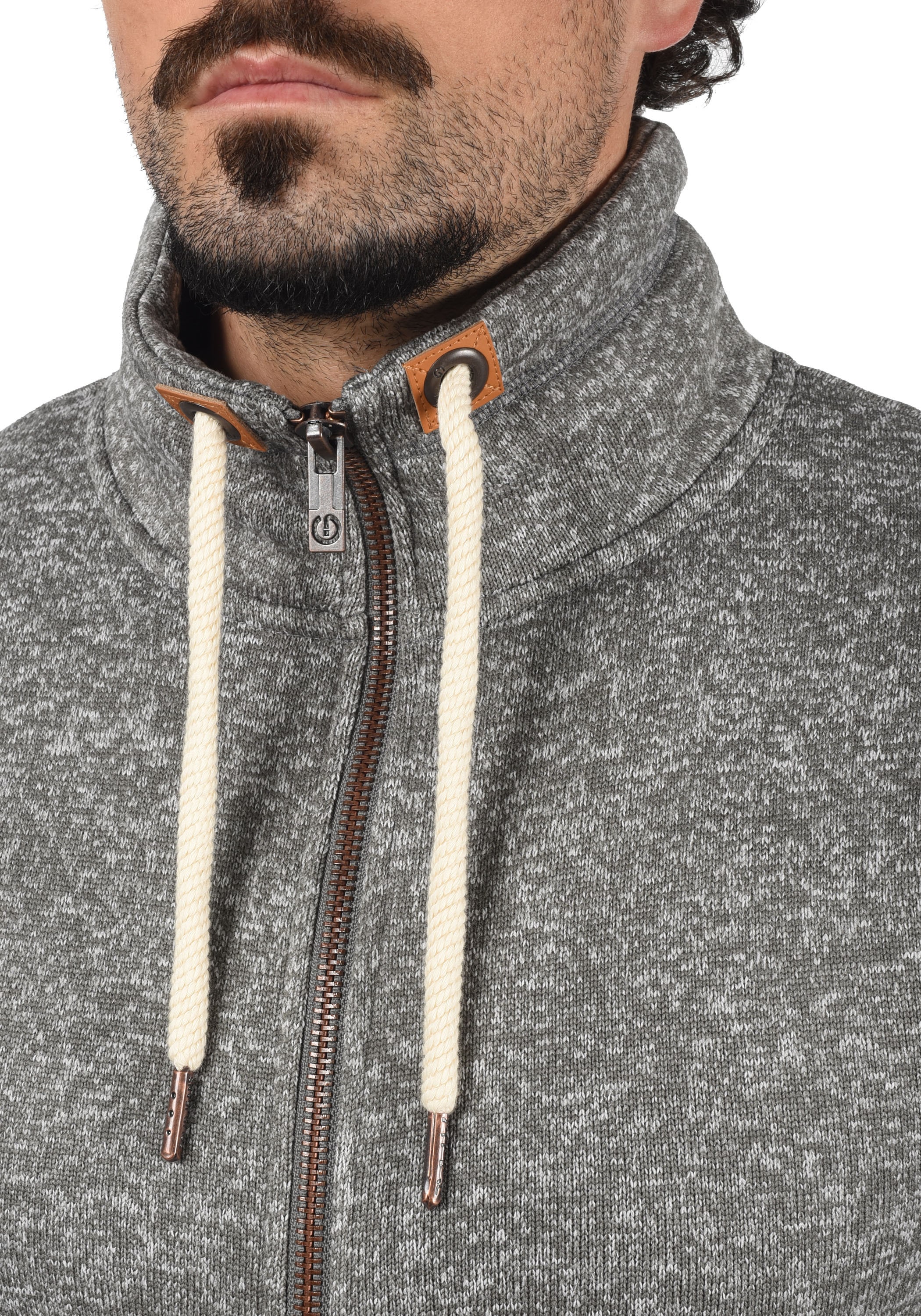 !Solid Fleecejacke »Fleecejacke SDLuki«, ohne Kapuze