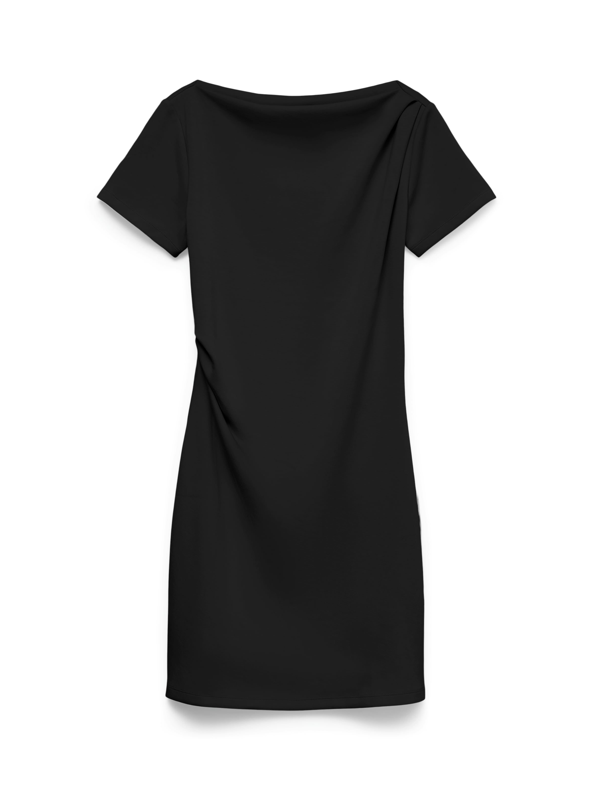 Vero Moda Minikleid »VMMILLE SS SHORT DRESS JRS NOOS« Materialmix, mit Raffung