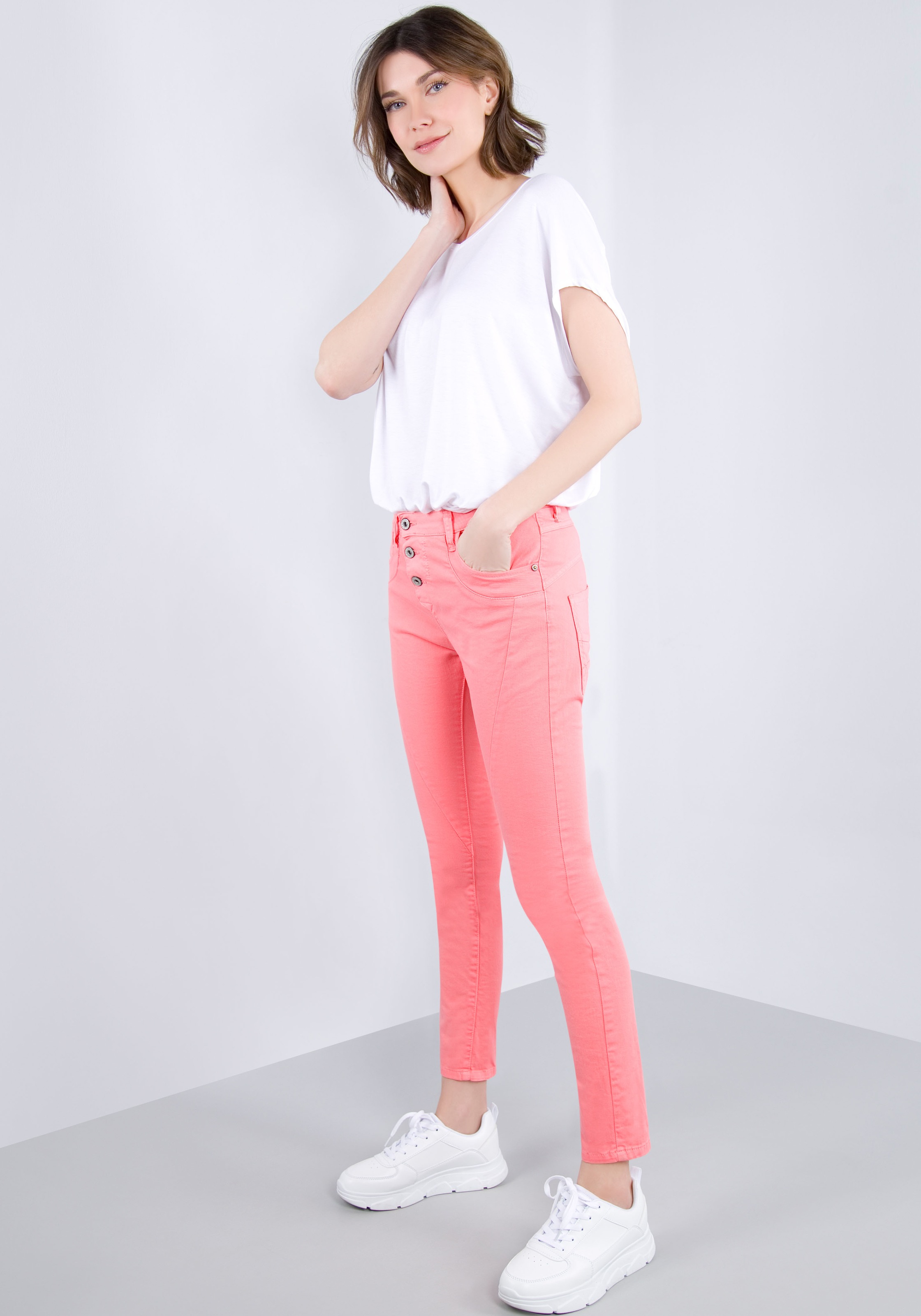 Please Jeans 5-Pocket-Jeans »P78A«, Crinkle Optik