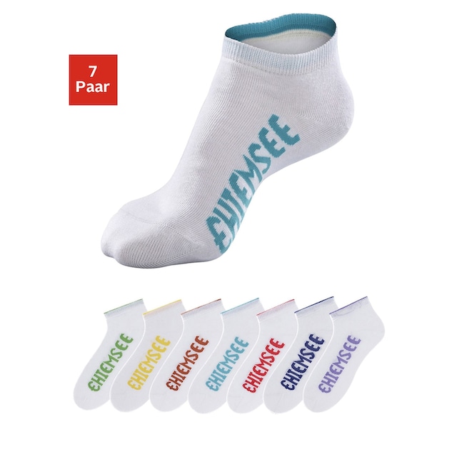 Chiemsee Sneakersocken, (Set, 7 Paar), mit farbigen Logos im OTTO Online  Shop