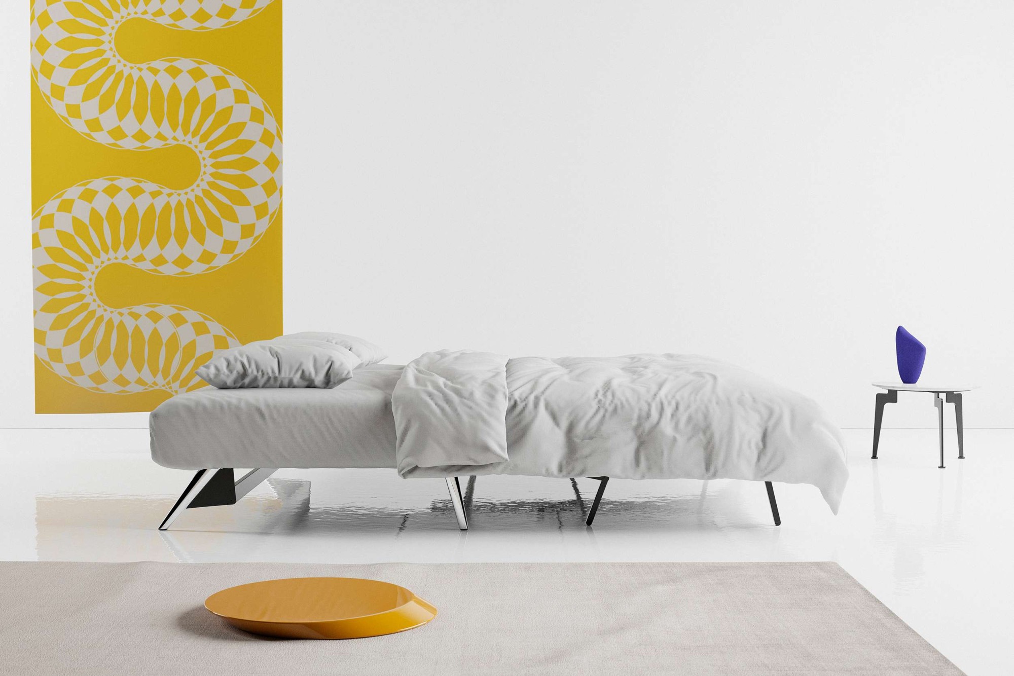 INNOVATION LIVING ™ Schlafsofa »Cubed Klappsofa, hochwertige Schlaffunktion, Design und extra Komfort«, Frontauszug, sehr platzsparend, abgewinkelt Sitzen, waagerecht liegen