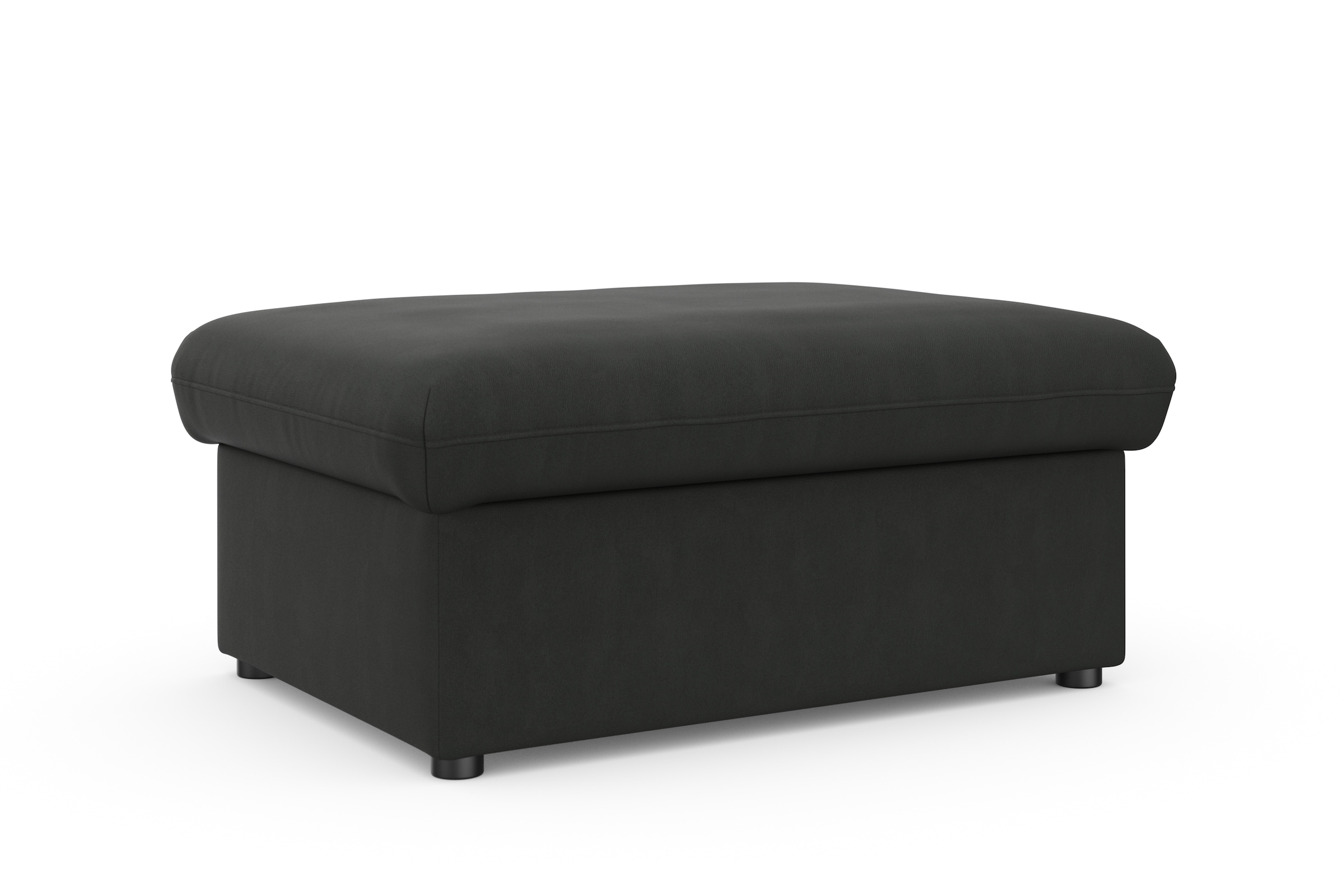DOMO collection Hocker »Topper«, mit Wellenunterfederung, auf Kunststoffgleitern