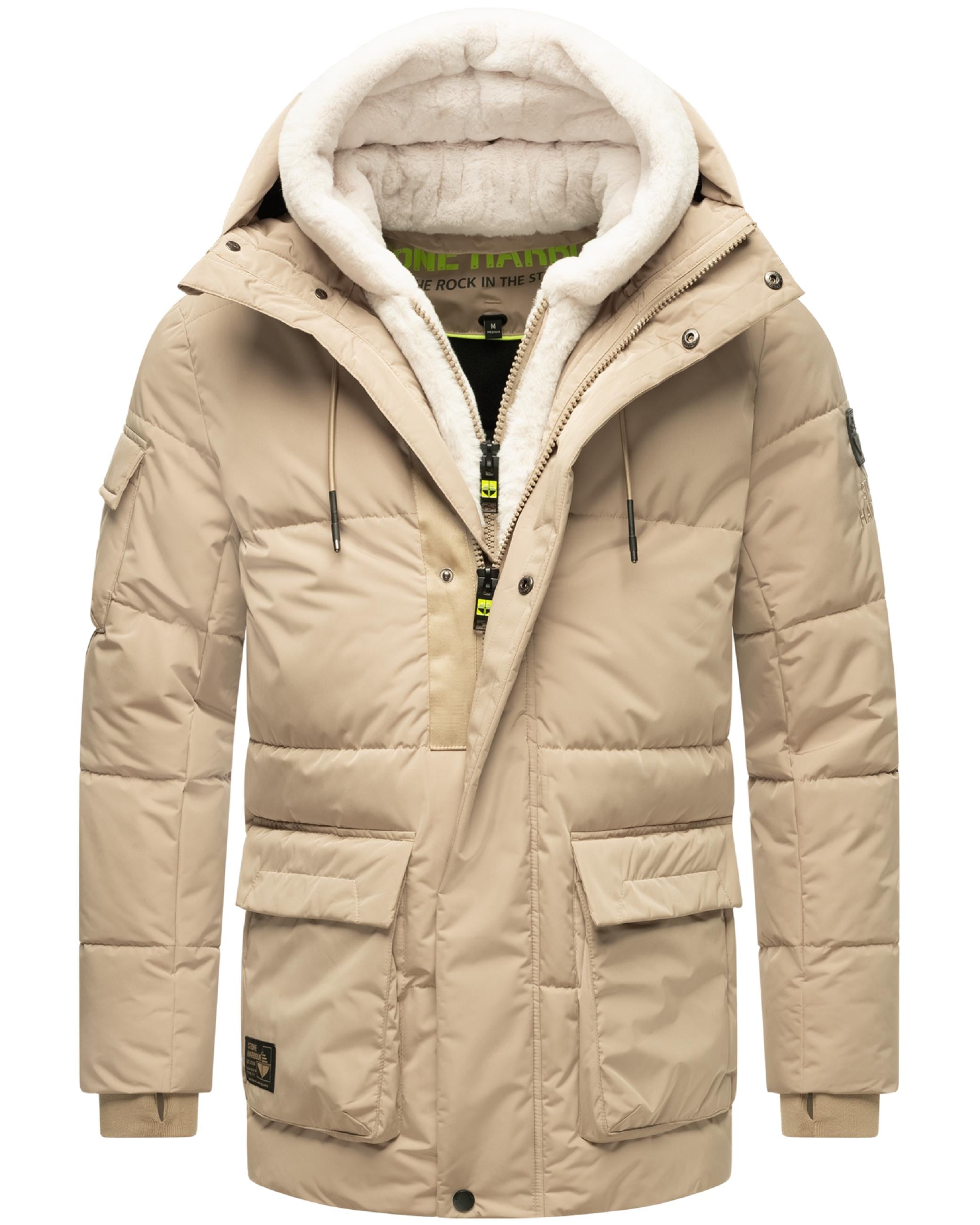 Winterjacke »Winterjacke Lauroo XX«, mit Kapuze, urbane Herren Steppjacke mit...