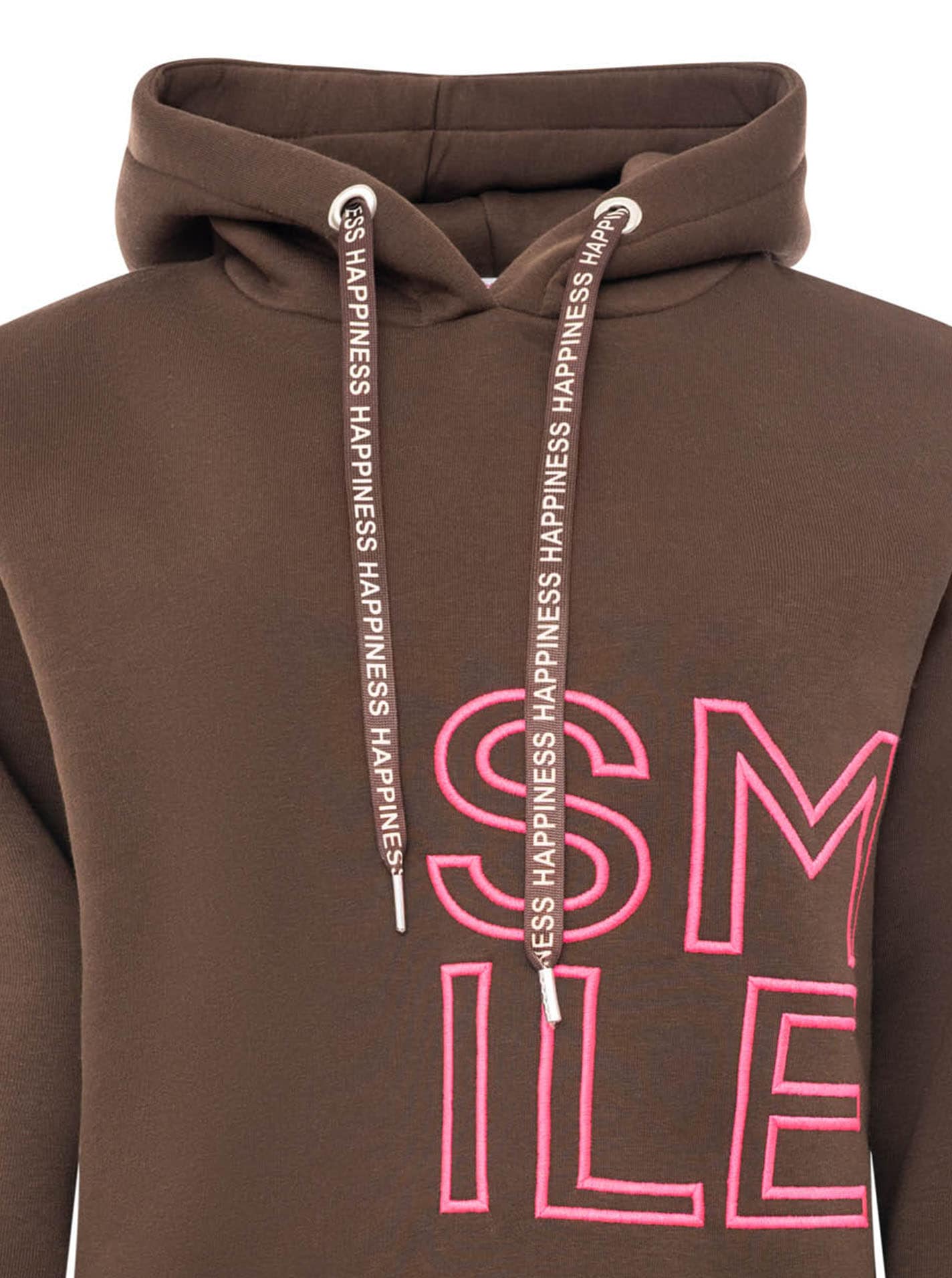 Zwillingsherz Hoodie »"Alissa 2.0"«, mit SMILE Stickerei vorne und hinten
