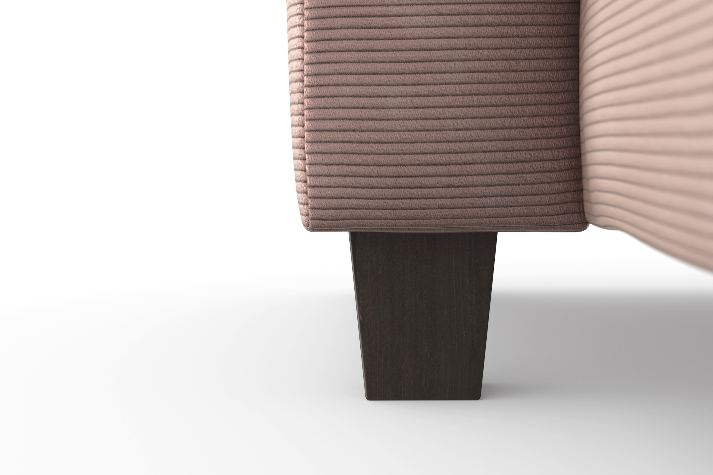 Home affaire Wohnlandschaft »Summer U-Form« mit oder ohne Bettfunktion und Bettkasten, wengefarbene Holzfüße