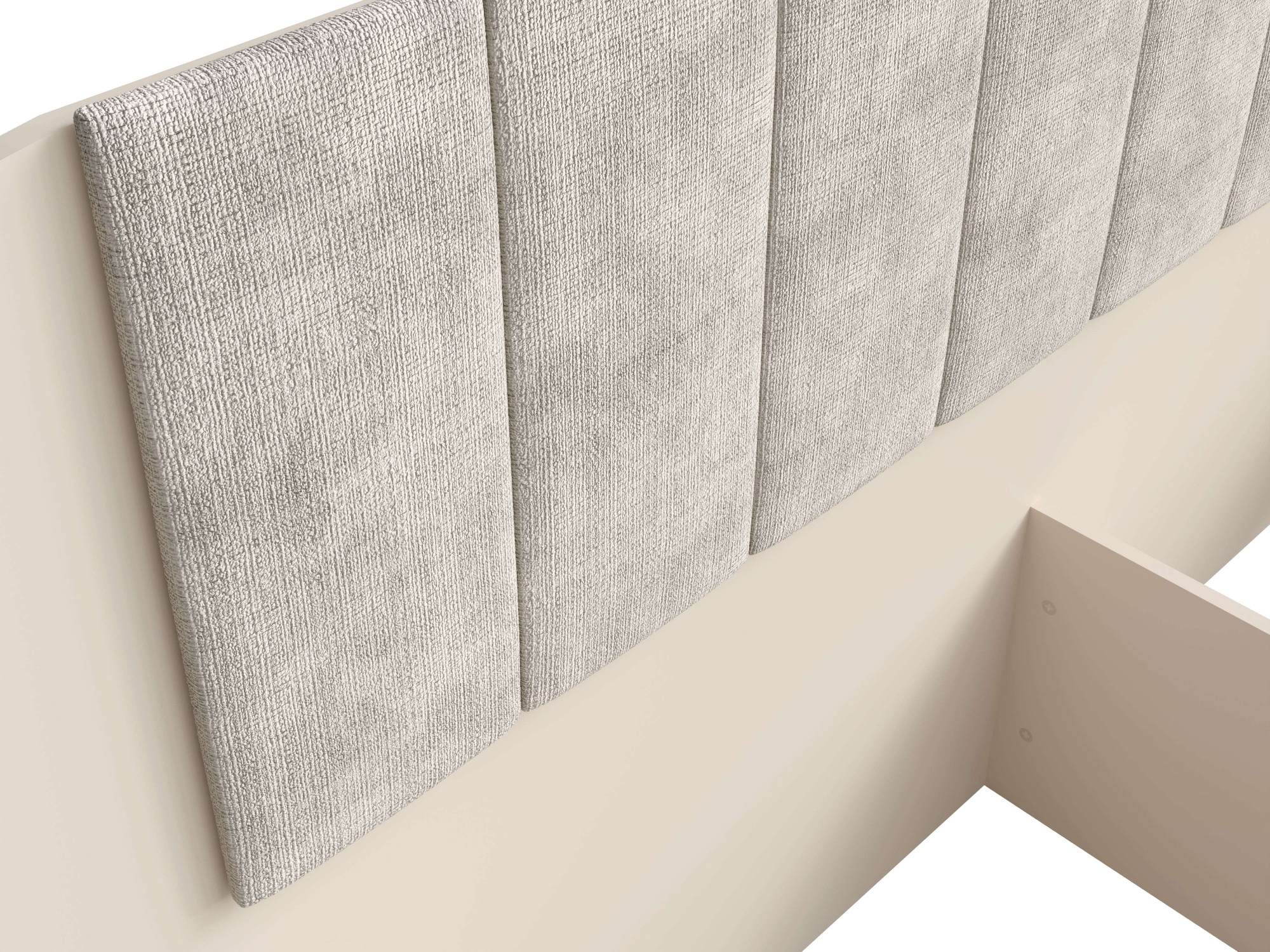 Home affaire Polsterbett »CLAREI mit gepolstertes Kopfteil, in 2 Breiten 160 und 180 cm«, Bettgestell ohne Bettkasten und Matratze, gemütlich und modern