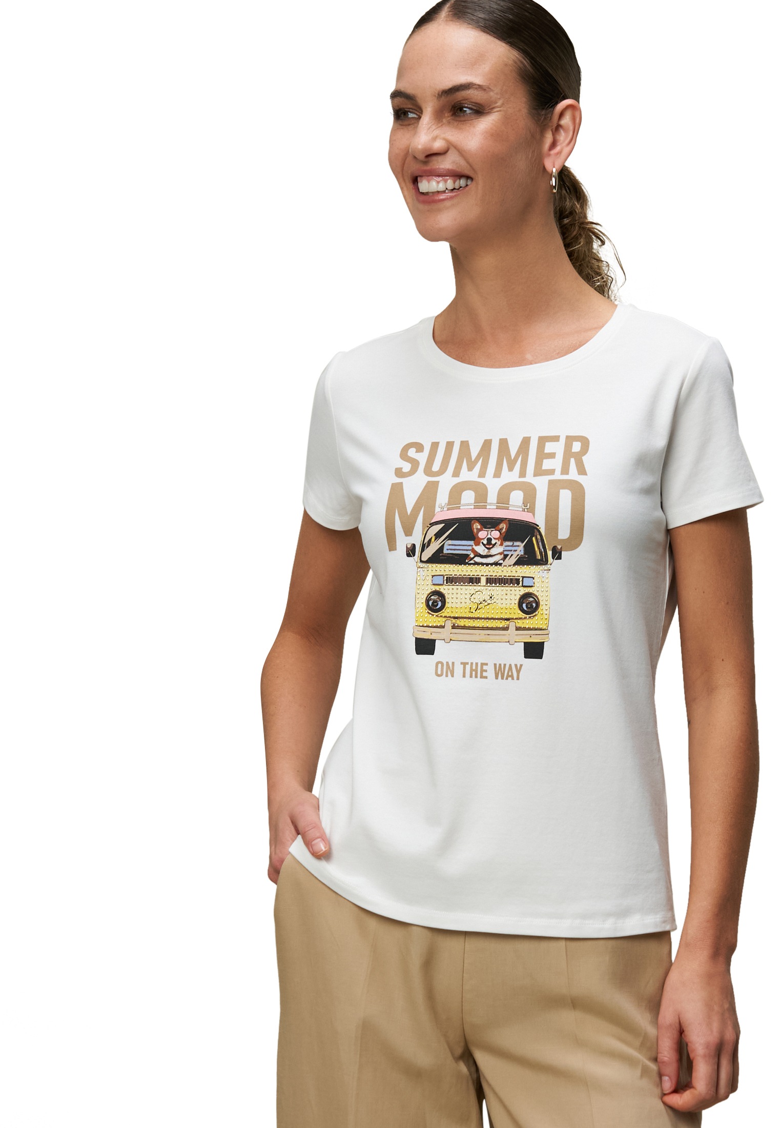 Zero T-Shirt »Shirt mit Summer Mood Print«