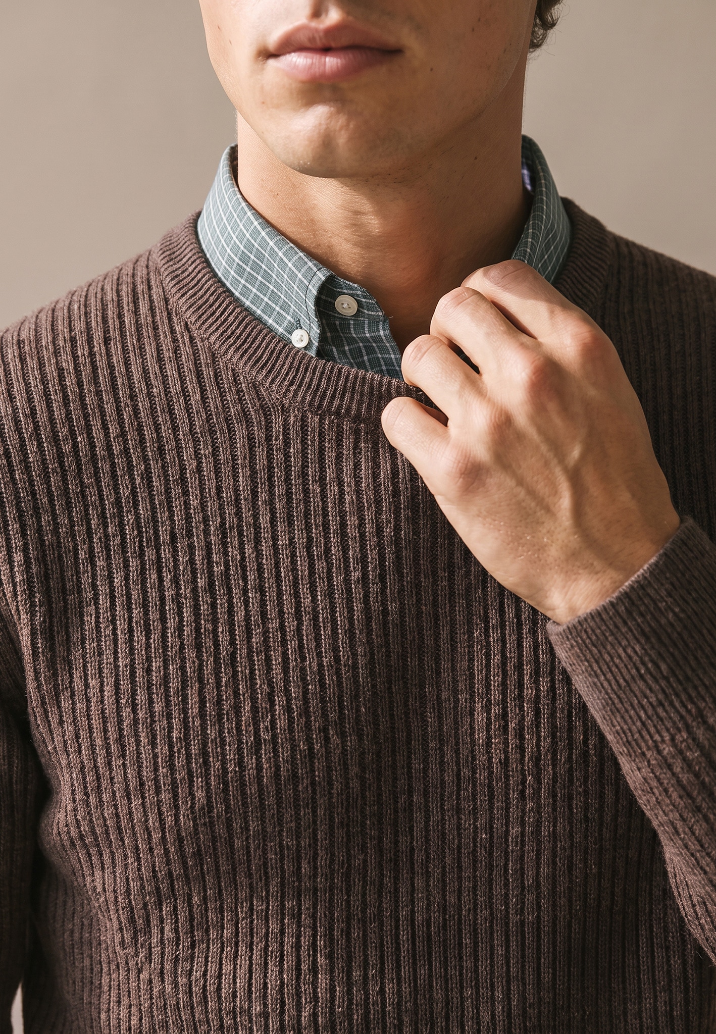 FYNCH-HATTON Strickpullover mit Logo-Stickerei
