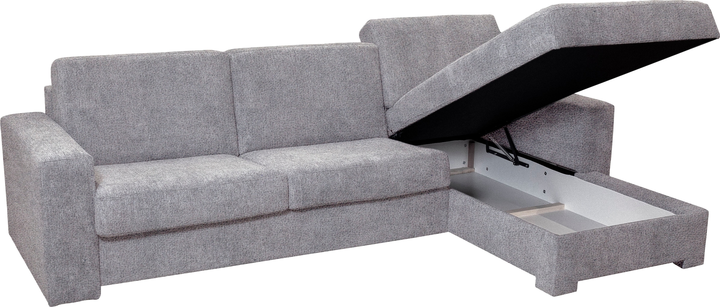 Home affaire Ecksofa Roma "L" Dauerschlaffunktion, mit Unterfederung, Matratzenhöhe 14cm, Liegemaße ca 163x198 cm, L-Form