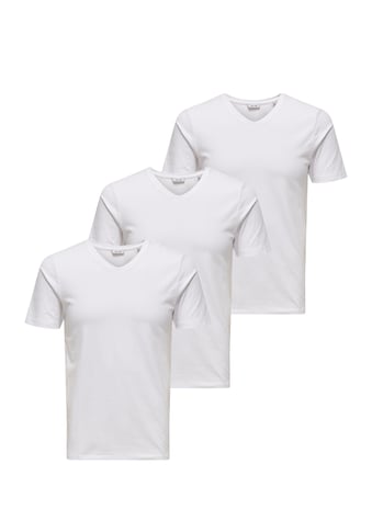 ONLY & SONS V-Shirt »BASIC V-NECK 3 PACK«, (3 tlg.) kaufen