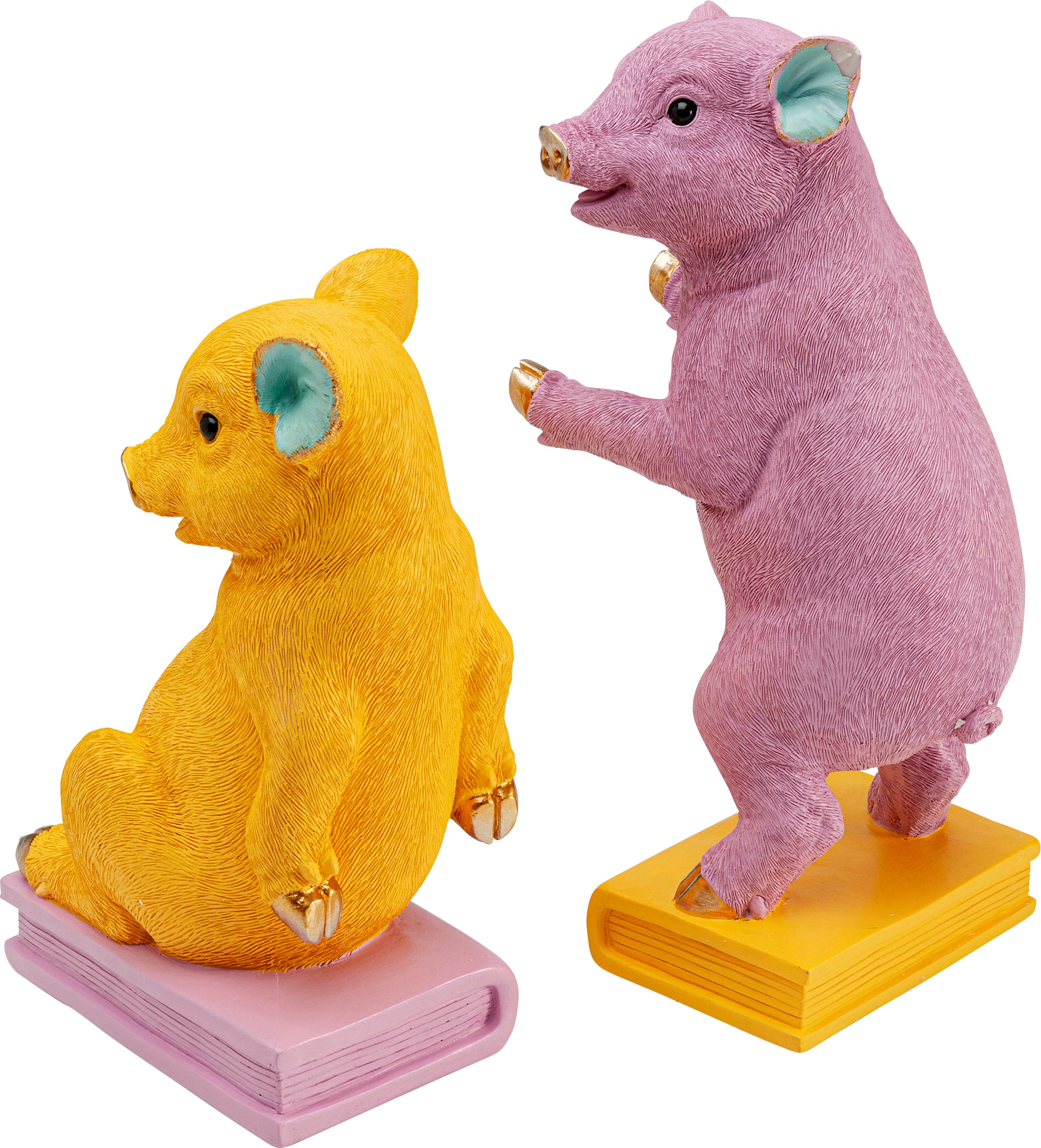 Kare Design Buchstütze »Pig Party« aus Polyresin