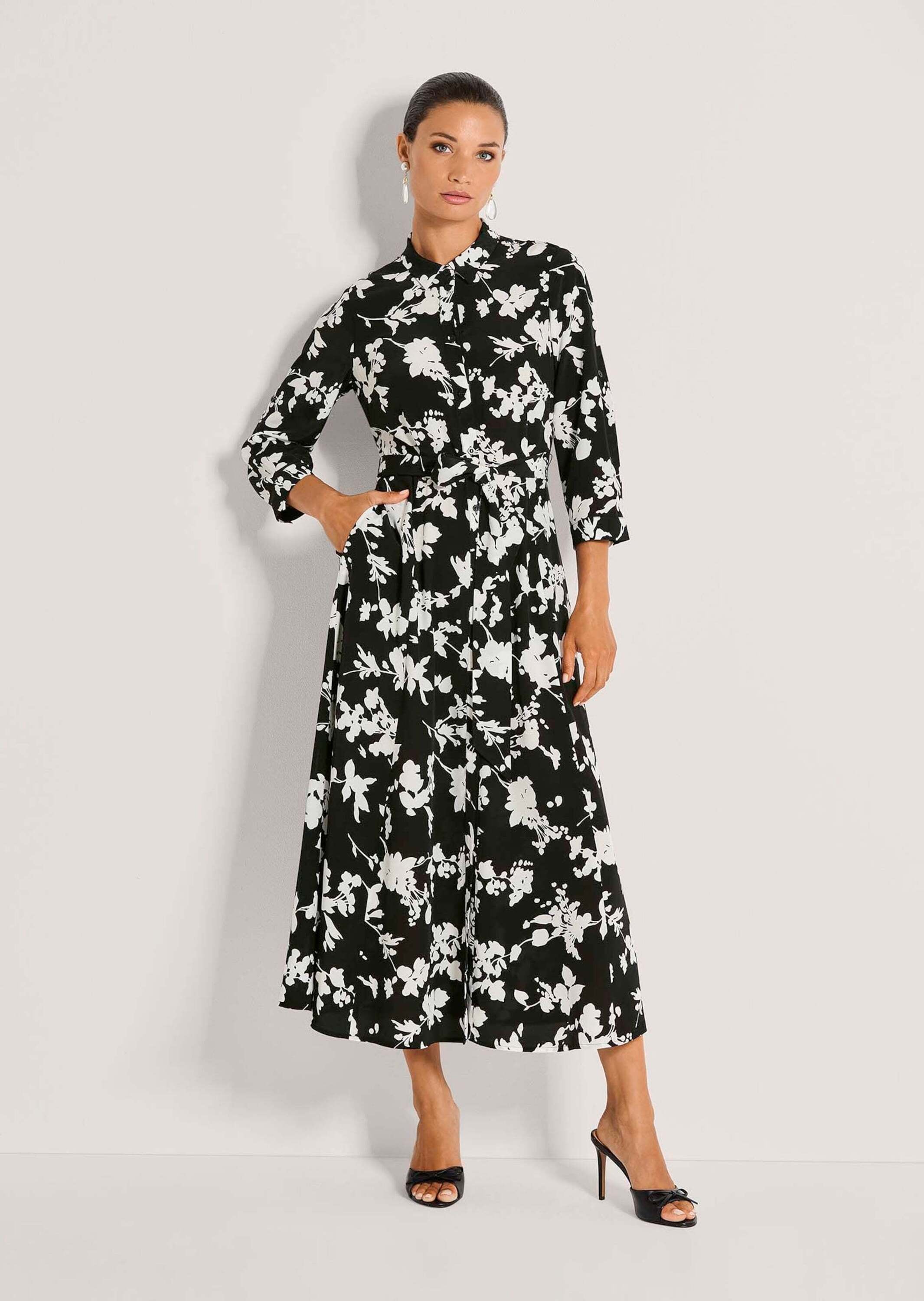 MADELEINE Midikleid »Kleid Langes Druckkleid«