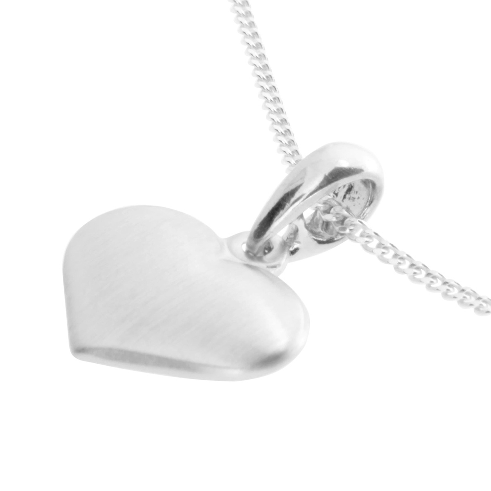 OSTSEE-SCHMUCK Kette mit Anhänger »- Herz 15 mm - Silber 925/000 -,«