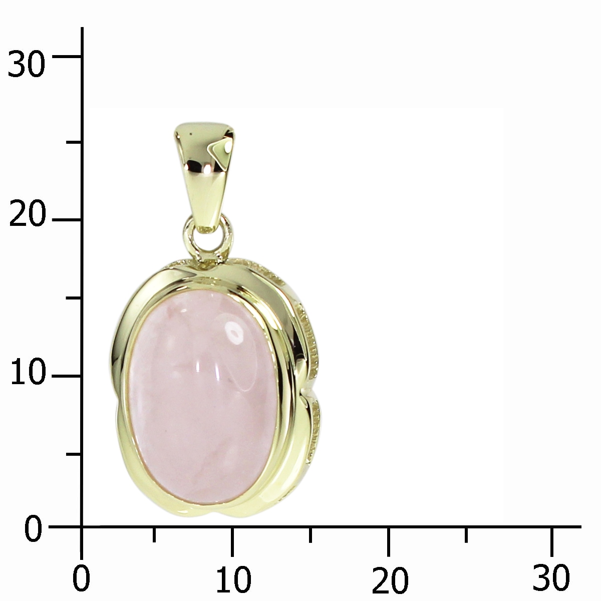 OSTSEE-SCHMUCK Kettenanhänger »- Violetta - Gold 333/000 - Rosenquarz«