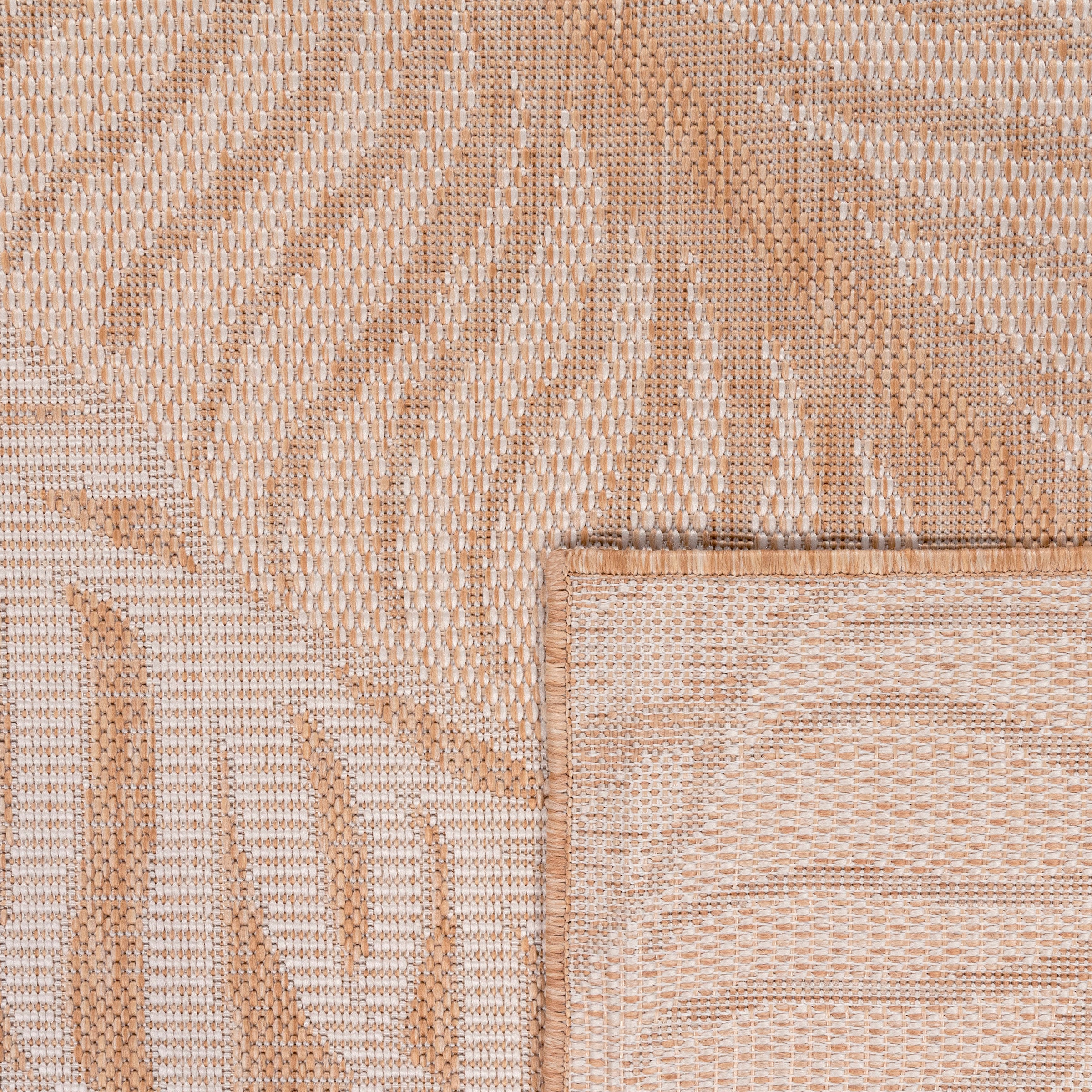 Paco Home Teppich »Illusion 326«, rechteckig, 4 mm Höhe, Flachgewebe, Blätter Motiv, In- und Outdoor geeignet