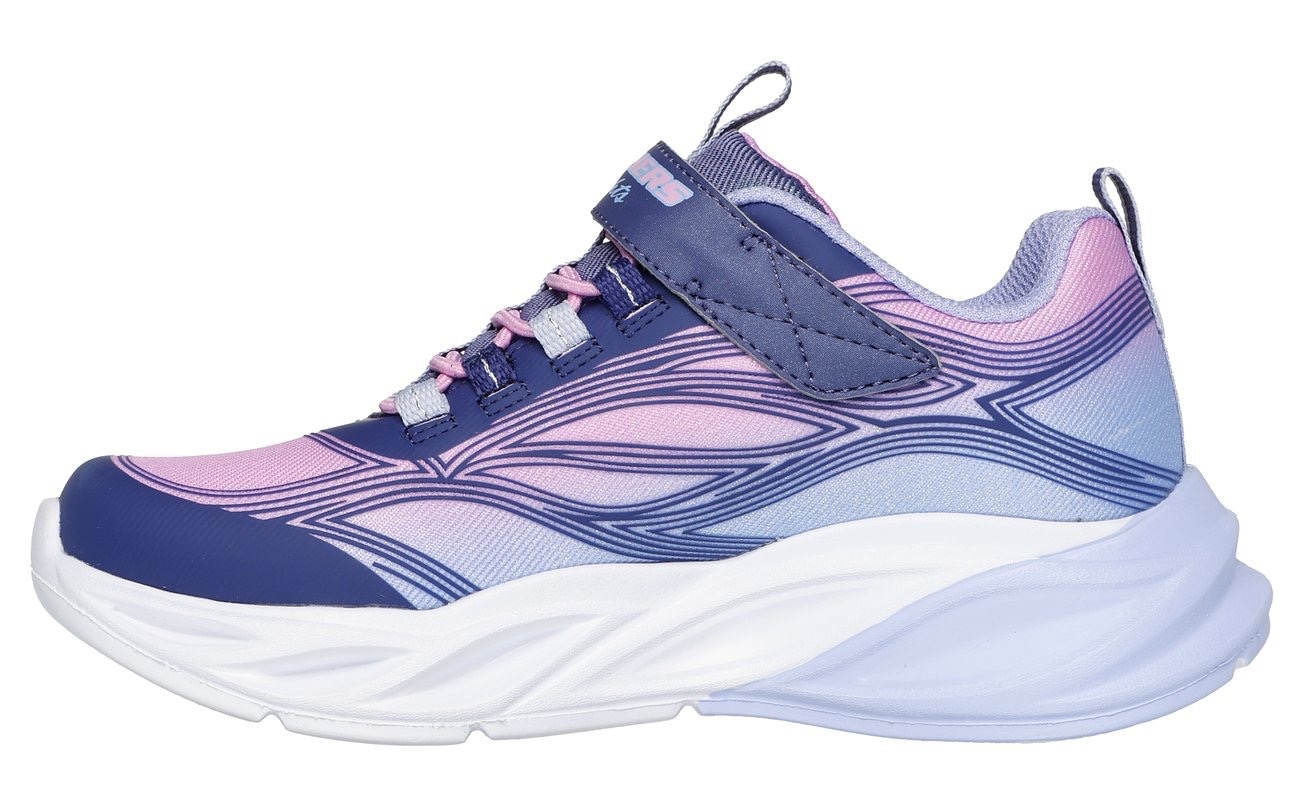 Skechers Sneaker »COSMIC GLOW LIGHTS«, Klettschuh mit Glitzer, Größenschablone zum Download