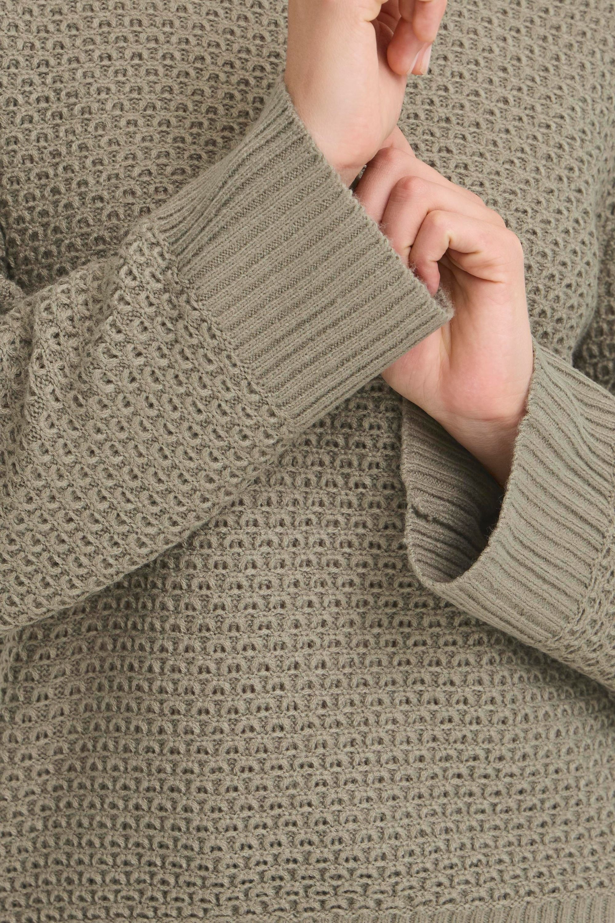OXMO Strickfleece-Pullover »Strickpullover OXBMMNELLY JUMPER«