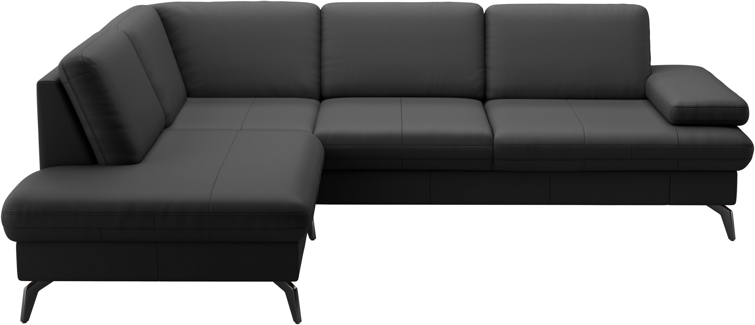 sit&more Ecksofa »Morris L-Form, inkl. Sitztiefenverstellung«, wahlweise mit Armteilverstellung, Bettfunktion & Bettkasten