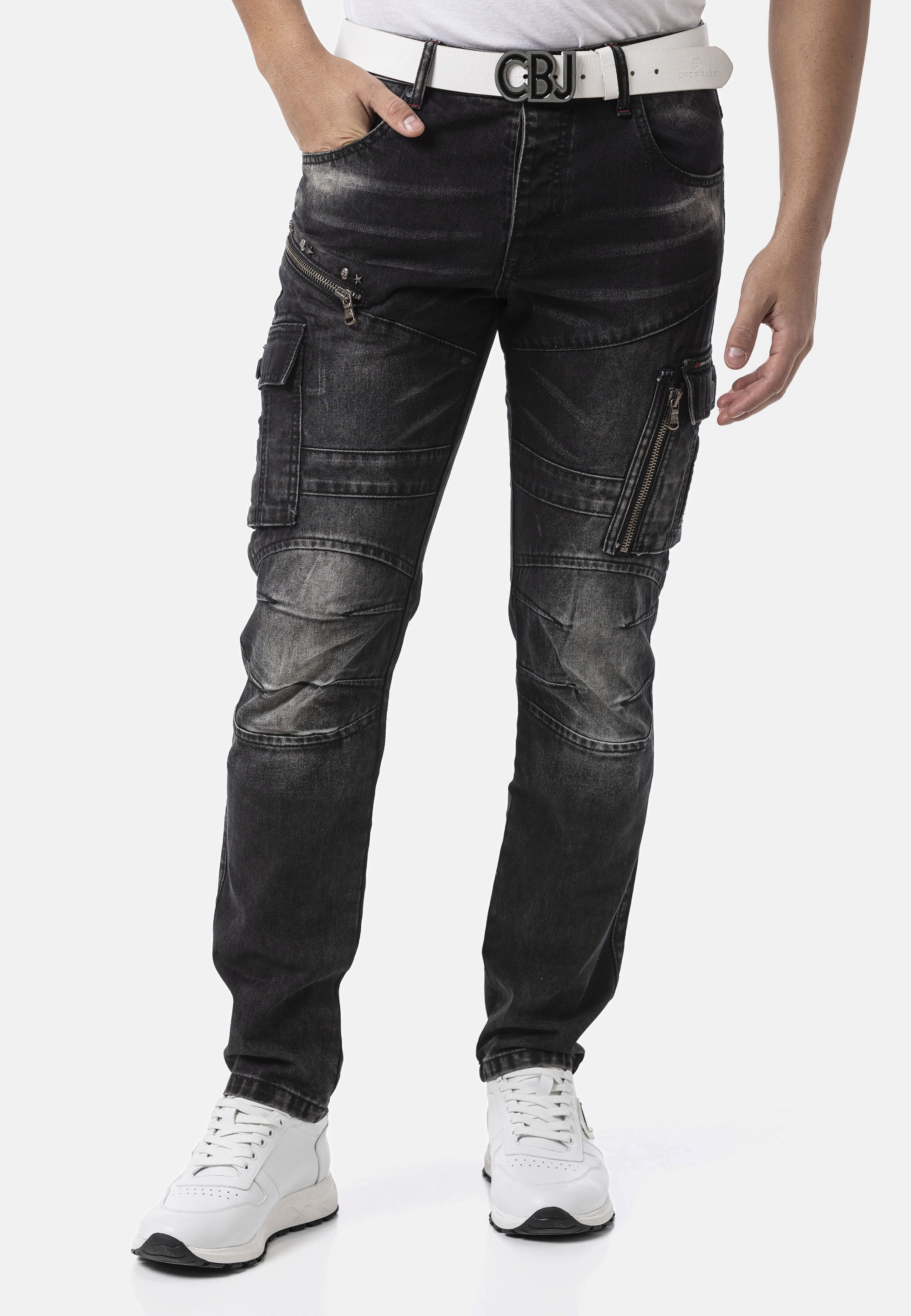 Cipo & Baxx 5-Pocket-Jeans »Cipo & Baxx Jeanshose CD876« mit stylischer Waschung