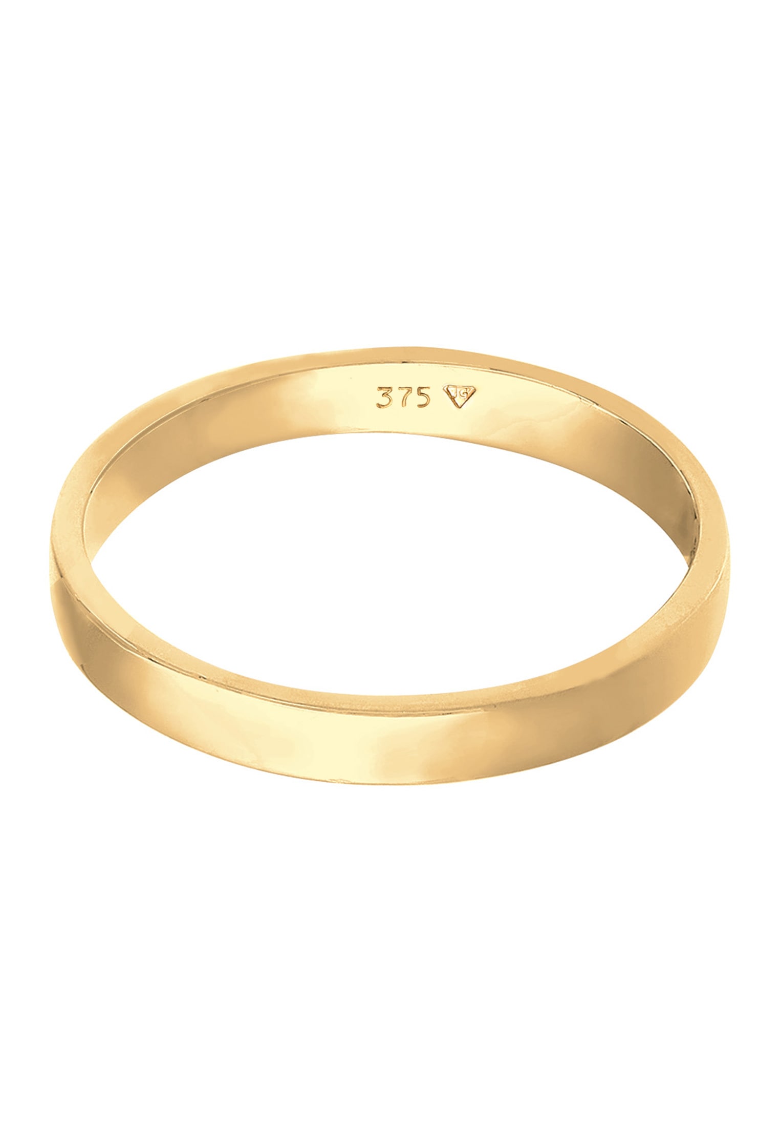 Elli Premium Fingerring »Ring Ehering Trauring Partnerring Basic 375 Gelbgold«