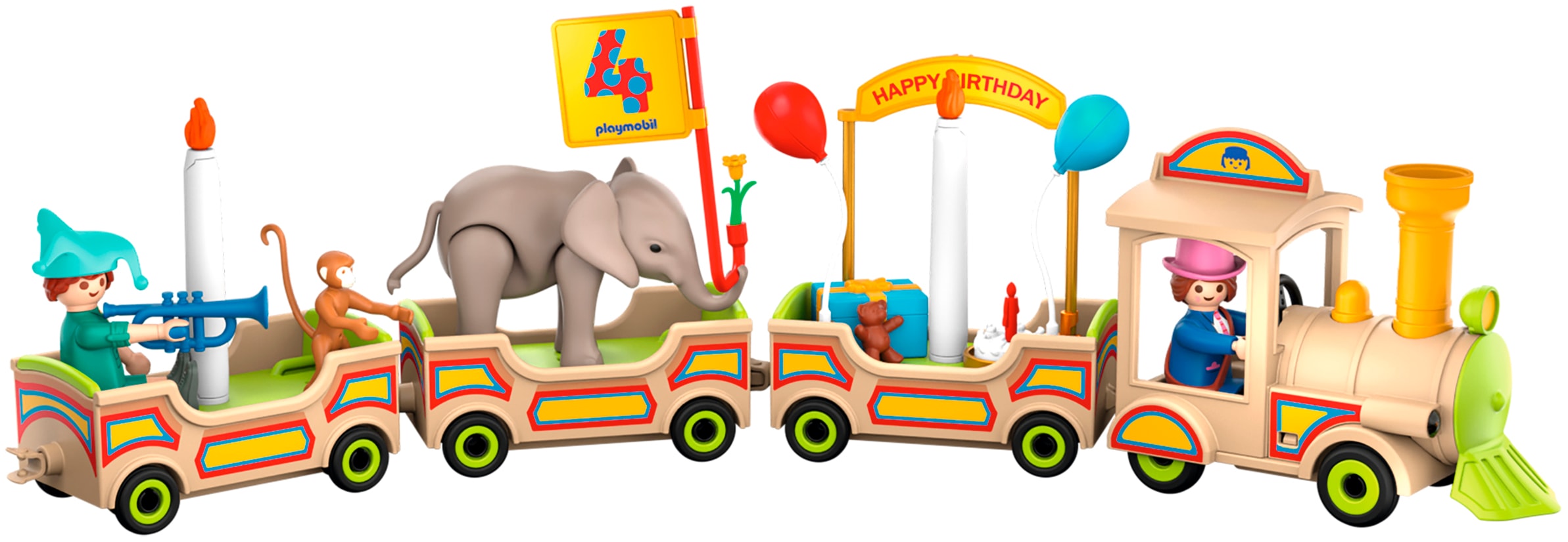 Playmobil® Konstruktions-Spielset »Geburtstagszug (72184)« Made in Europe