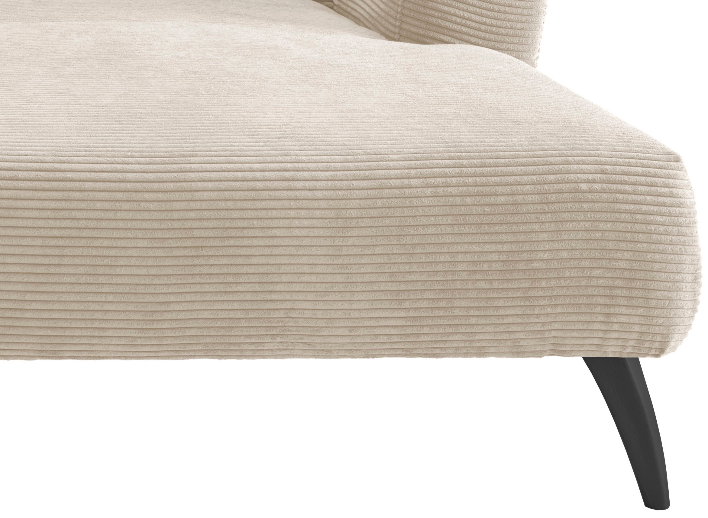 INOSIGN Ecksofa »Colori L-Form«, Holzfußfarbe wählbar, inkl. 4x Zierkissen