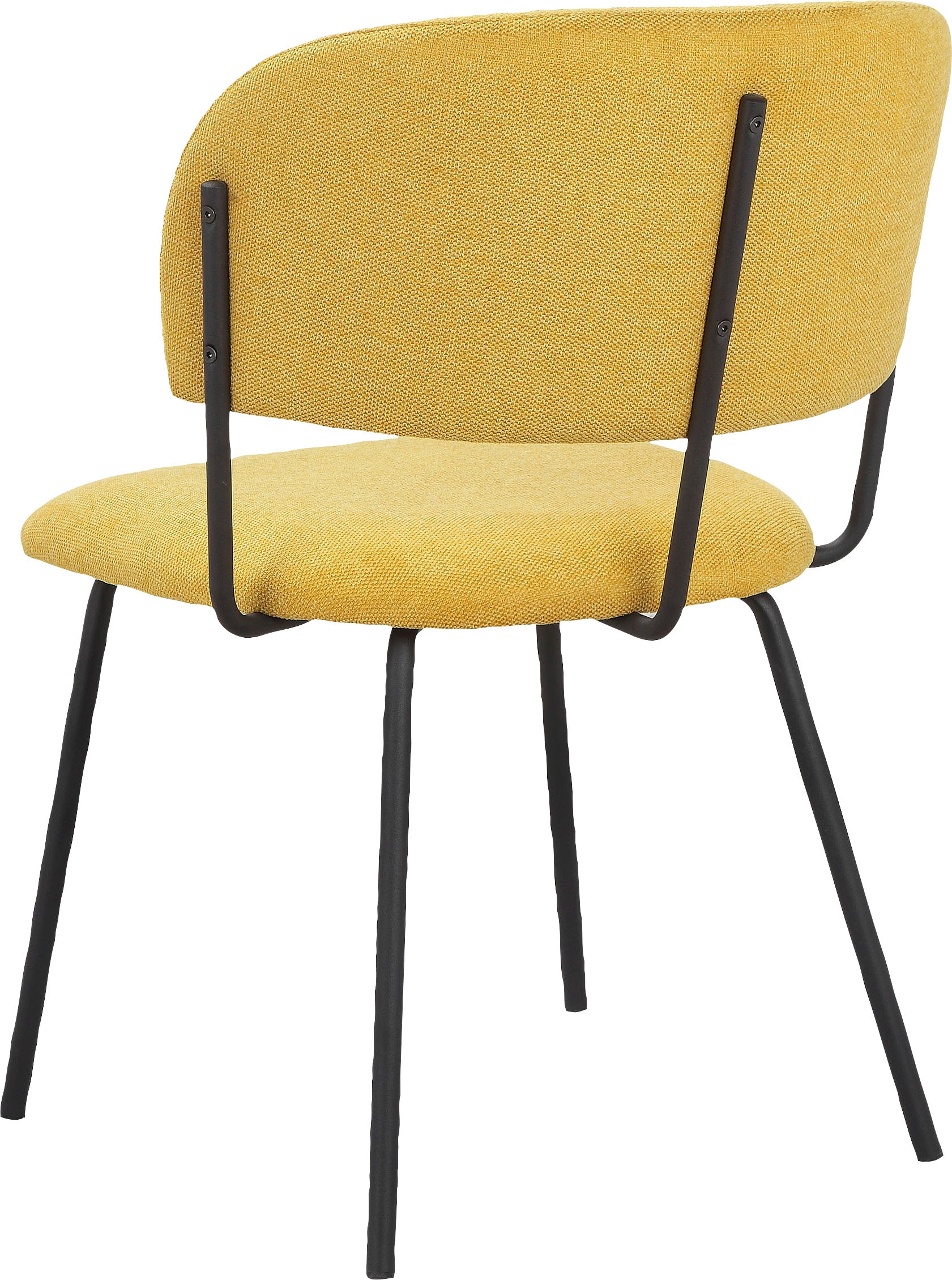INOSIGN Esszimmerstuhl »Taous«, 2 St., Webstoff, Sitz und Rücken mit Polsterung, mit Gestell aus Metall, Sitzhöhe 48 cm