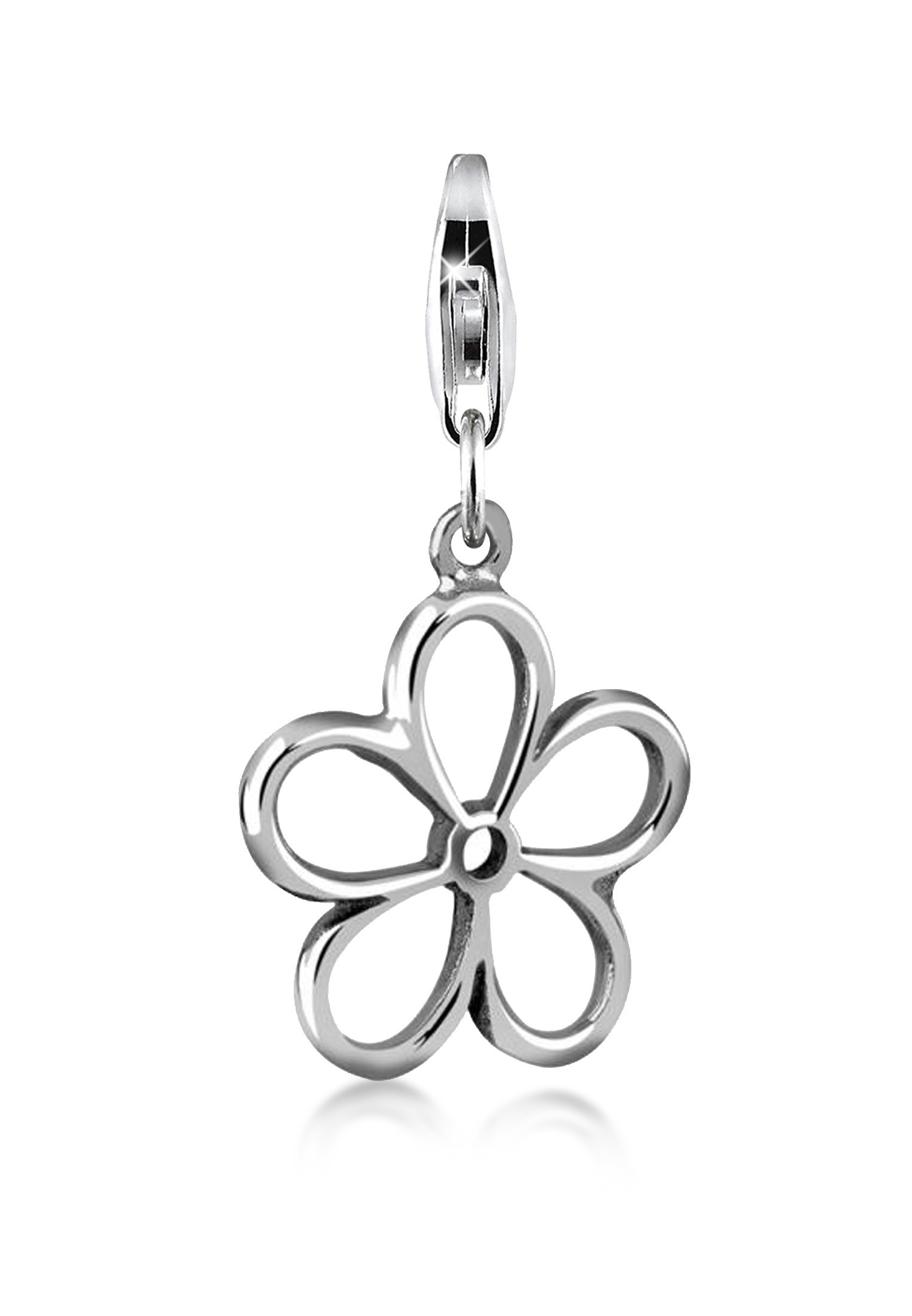 Nenalina Charm Blume »Charm Anhänger Blume Flower Sommer 925 Silber«