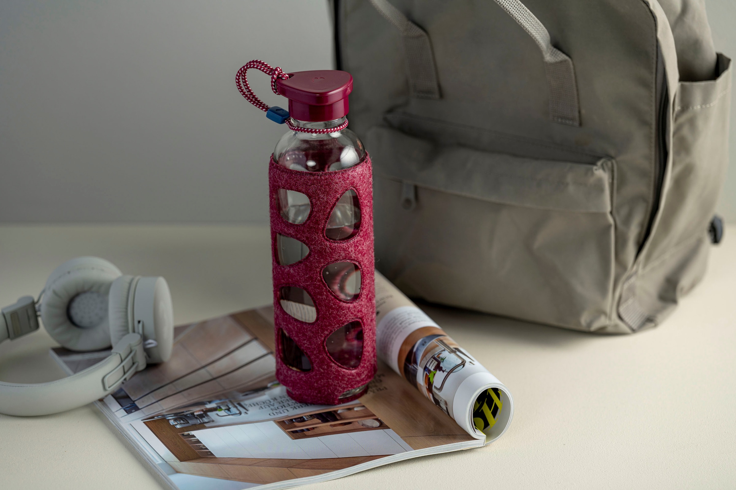 LEONARDO Trinkflasche »IN GIRO«, 100% dicht auch bei kohlensäurehaltigen Getränken