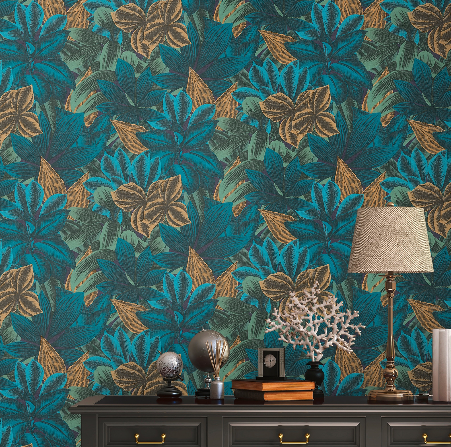 living walls Vliestapete »Metropolitan Stories. Travel Styles. Tapete Dschungel« gemustert | matt | neutral glatt Dschungel-Fapete Floral Tapeten Wohnzimmer Schlafzimmer Küche Design