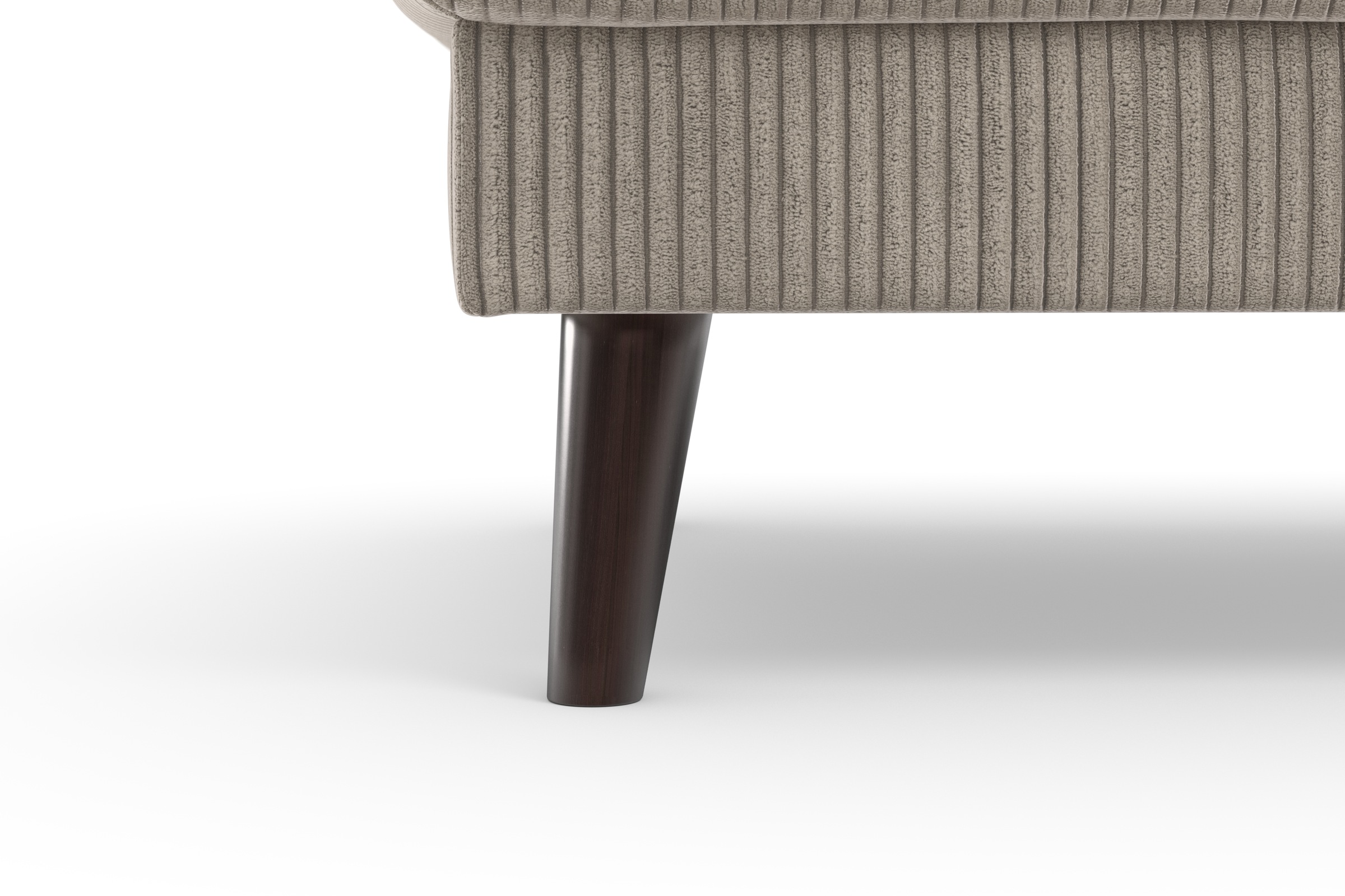 TRENDMANUFAKTUR Polsterhocker »Lumber Jack«, (1 St.), in moderner Optik, mit extra hohen Füßen