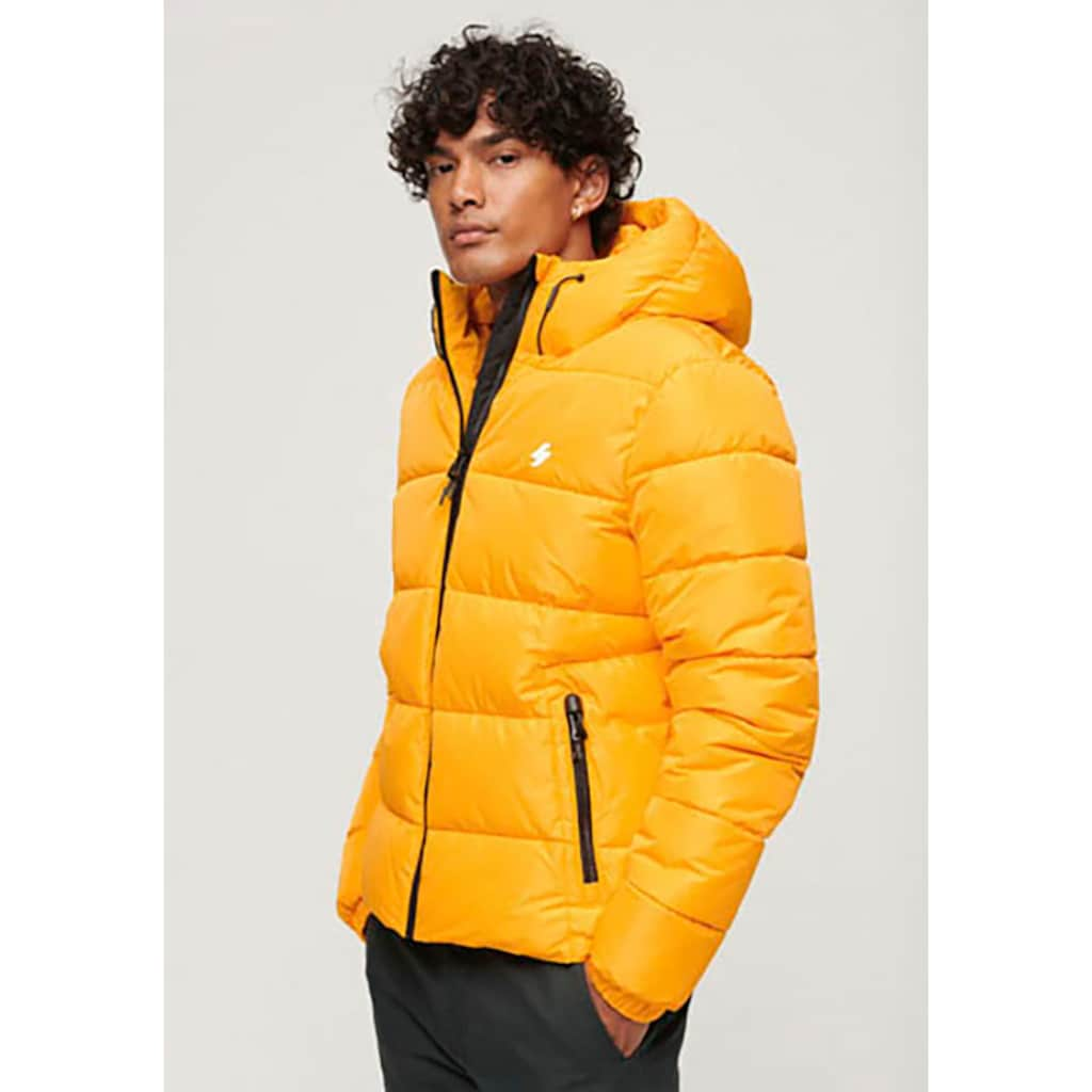 Superdry Steppjacke »HOODED SPORTS PUFFR JACKET«, mit Kapuze