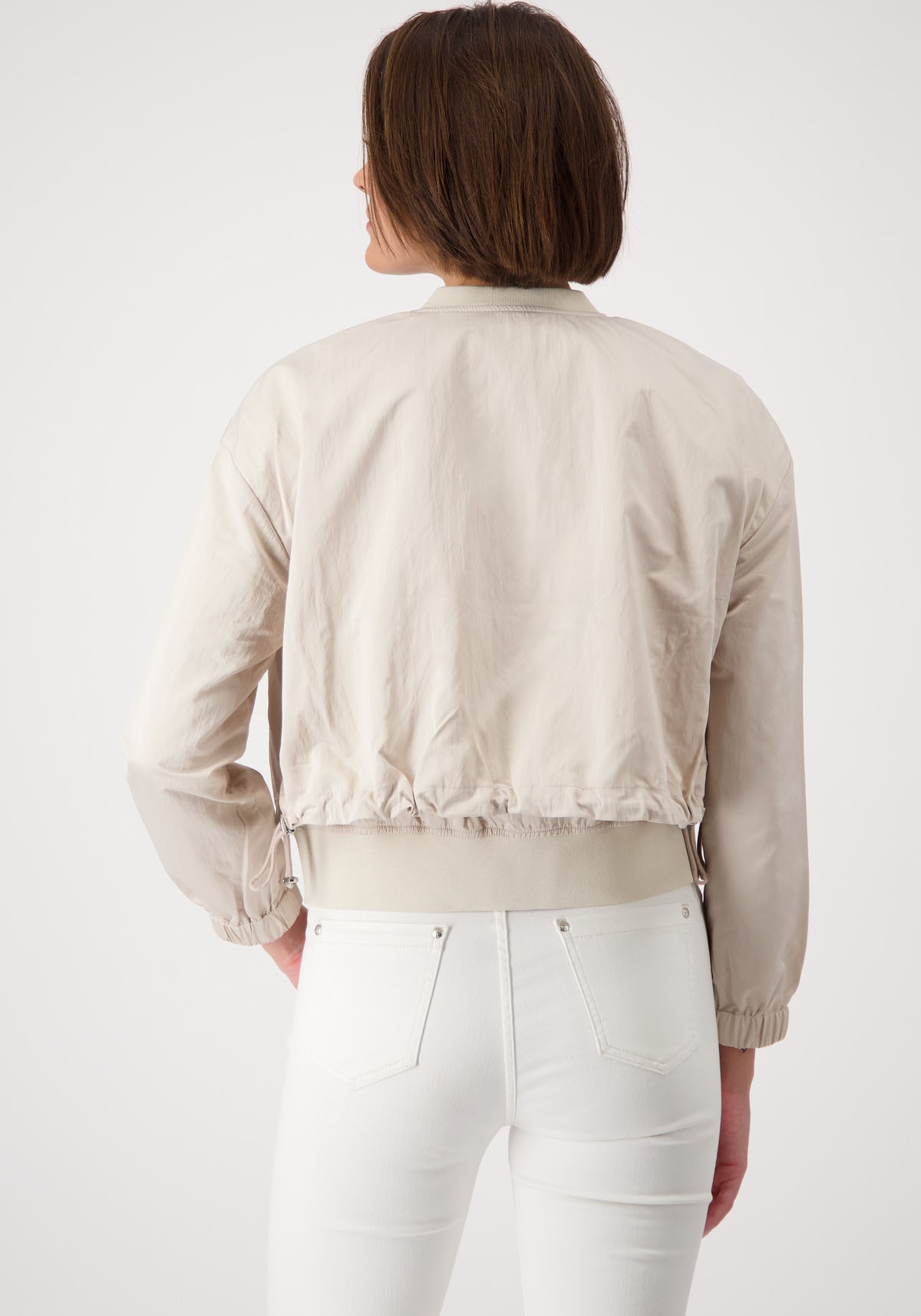 Monari Blouson »Jacke Nylon«, ohne Kapuze, mit Zwei-Wege-Reißverschluss