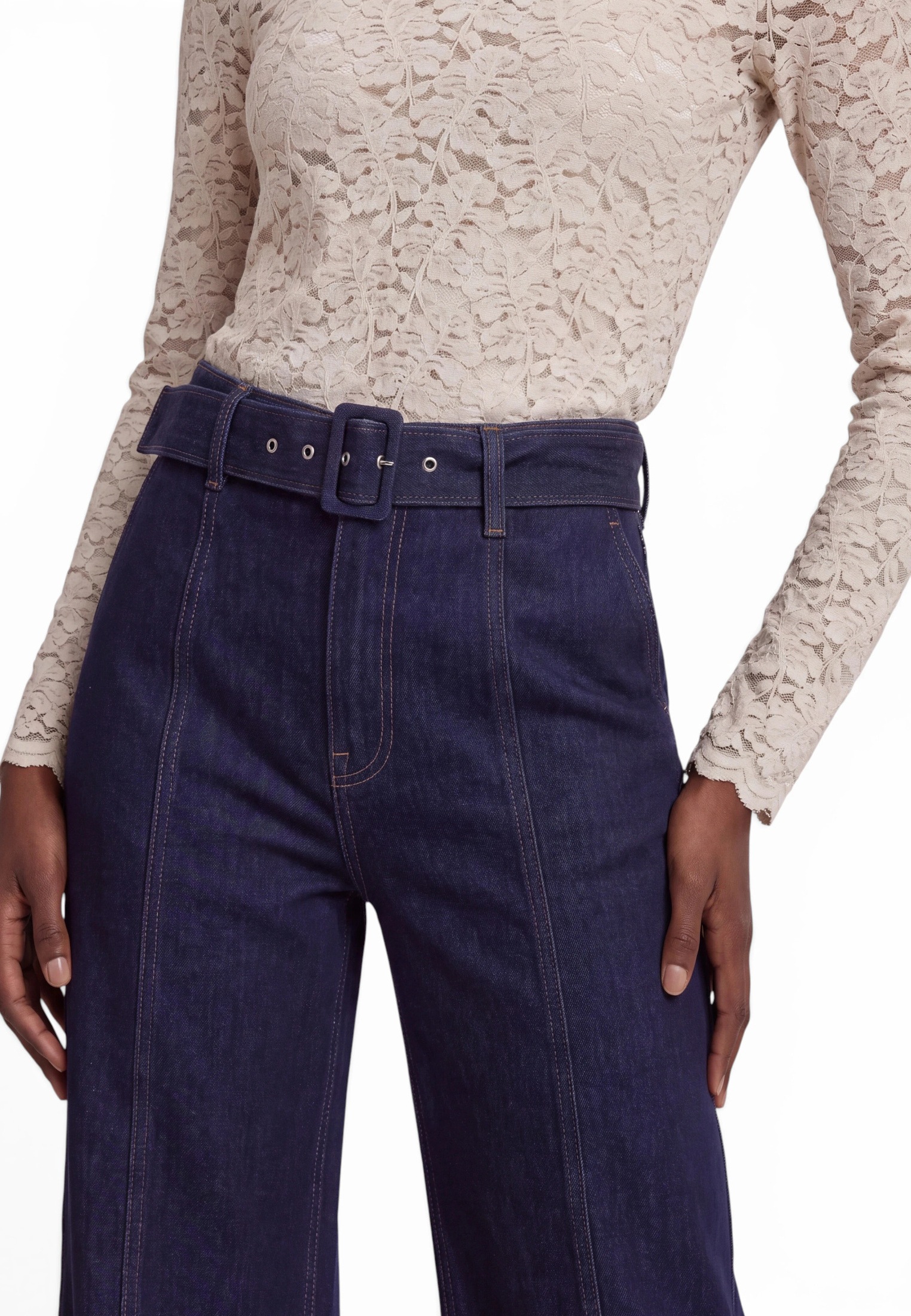 Zero Culotte »High Waisted-Jeans mit Gürtel«