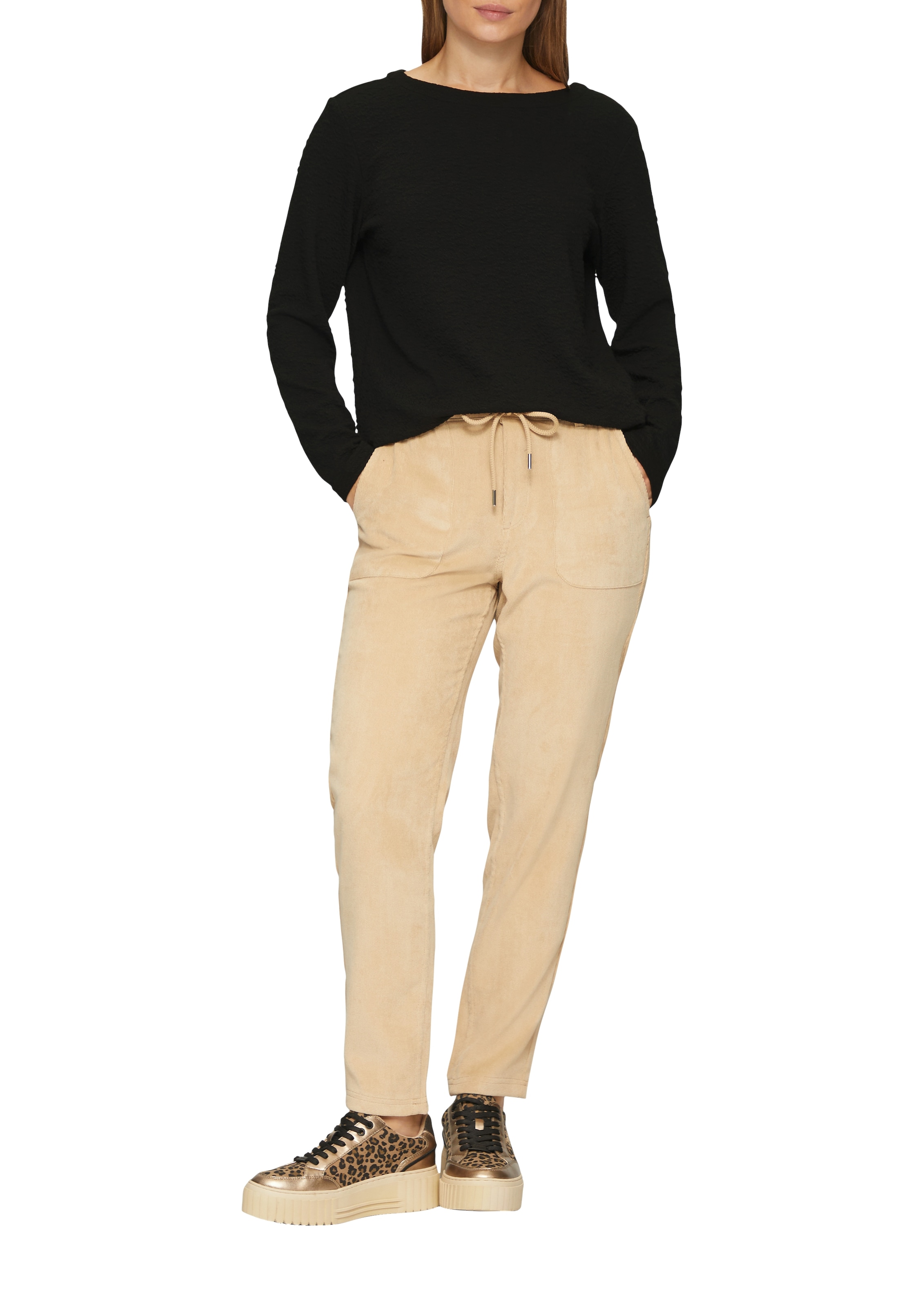 s.Oliver Longsweatshirt , mit Crinkle Optik
