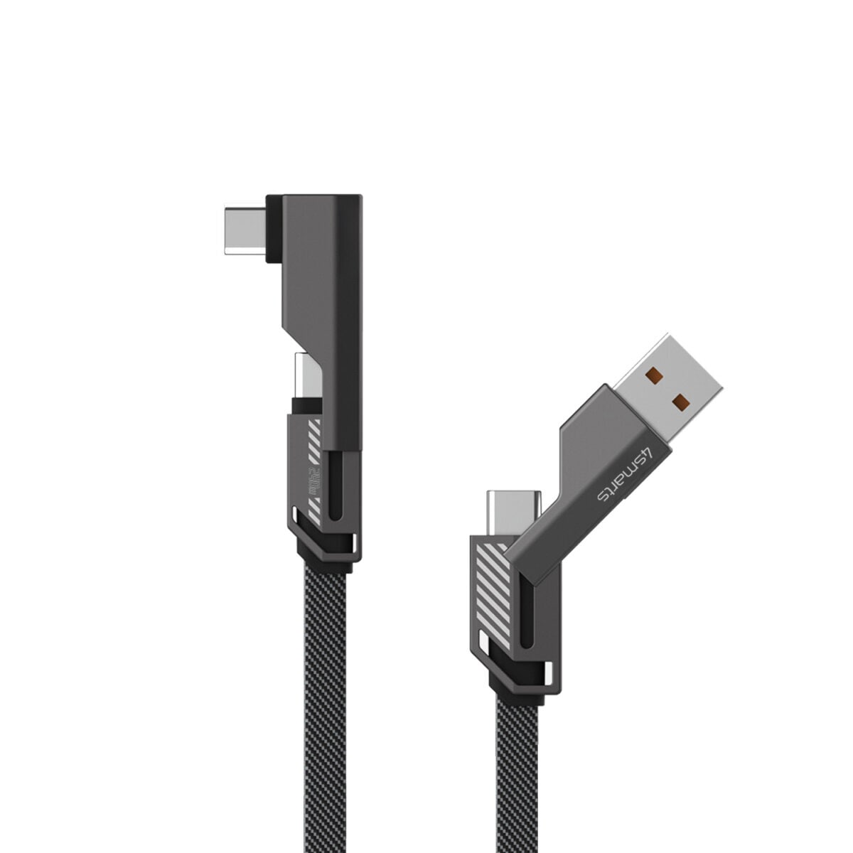 4smarts USB-Kabel »USB-C Kabel ComboCord Flat Right Angle 240W 1,5m«, USB-C, 150,00 cm