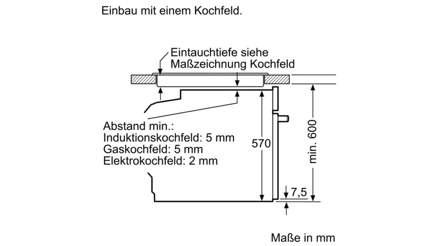 Constructa Elektro-Herd-Set »CH3M00052«, mit Teleskopauszug nachrüstbar