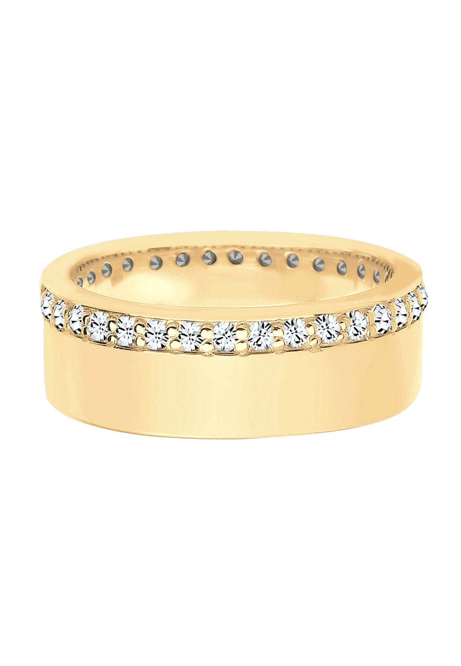 Elli Silberring »Ring Bandring Funkelnd 925 Silber, mit Kristallen von Swarovski®«
