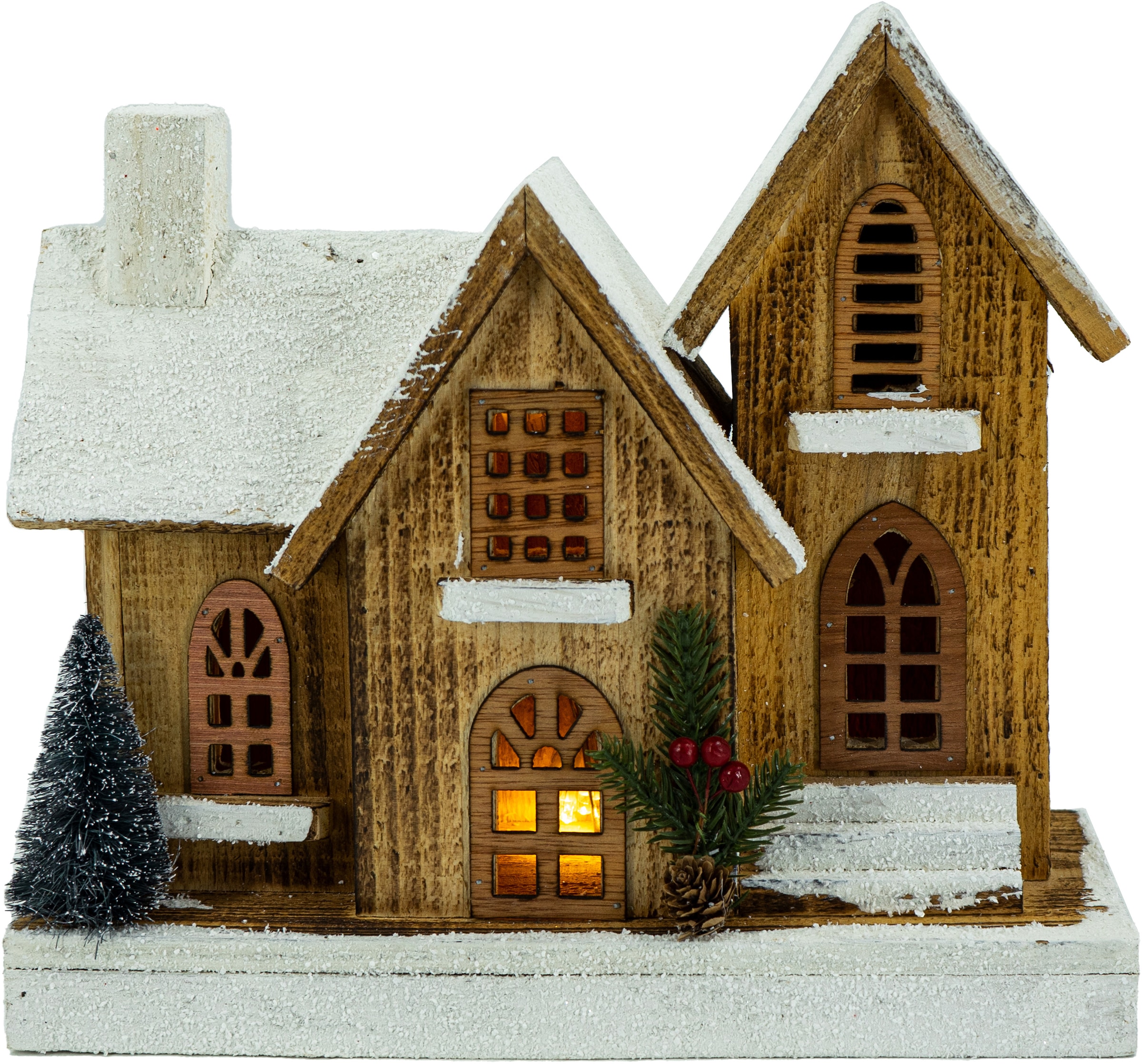 bei Höhe NOOR Weihnachtshaus LIVING aus 29 gefertigt, OTTO Kirche Naturholz »Weihnachtsdeko«, online cm