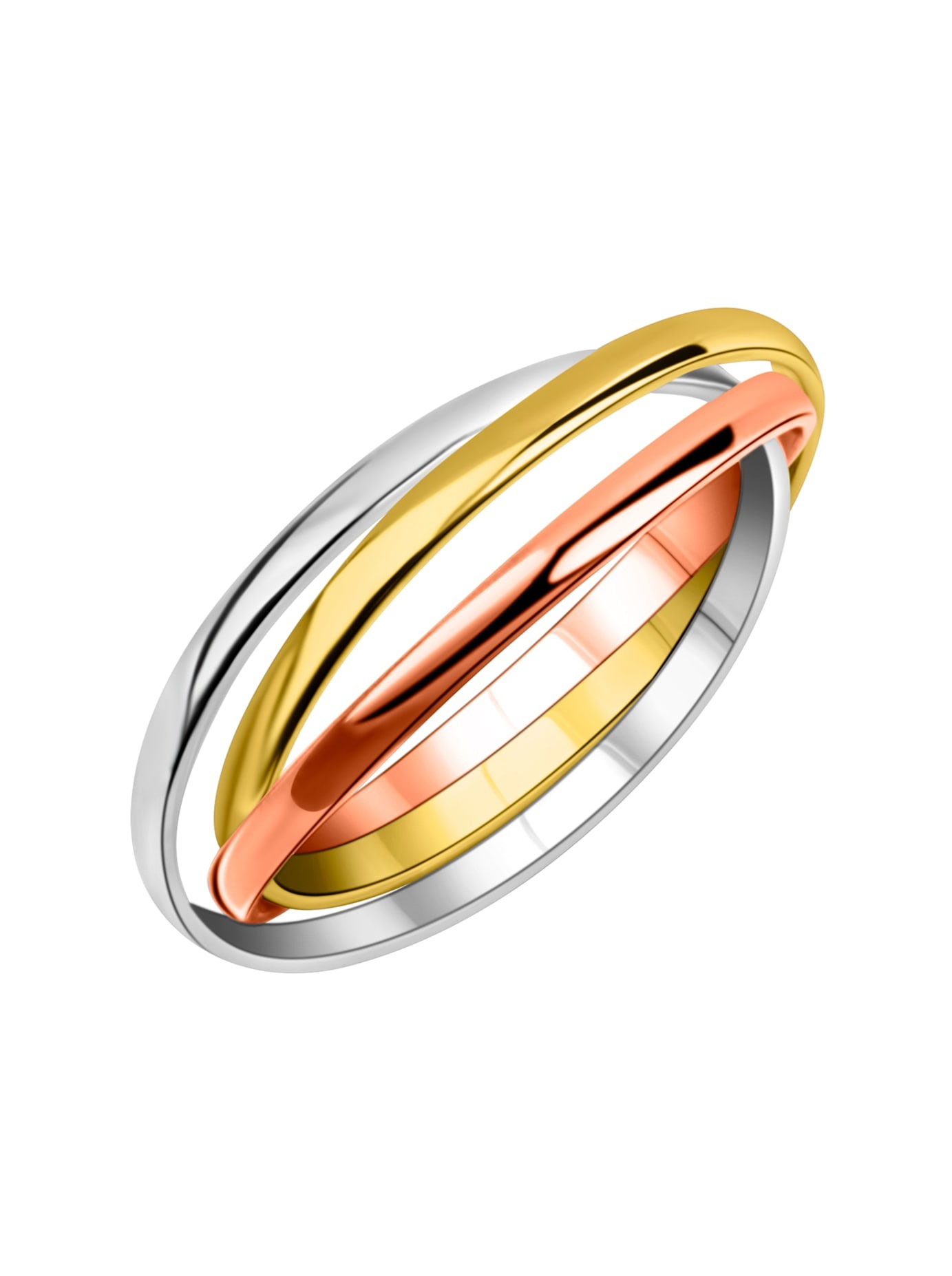 Lady Damen Fingerring in goldfarben, Größe 19